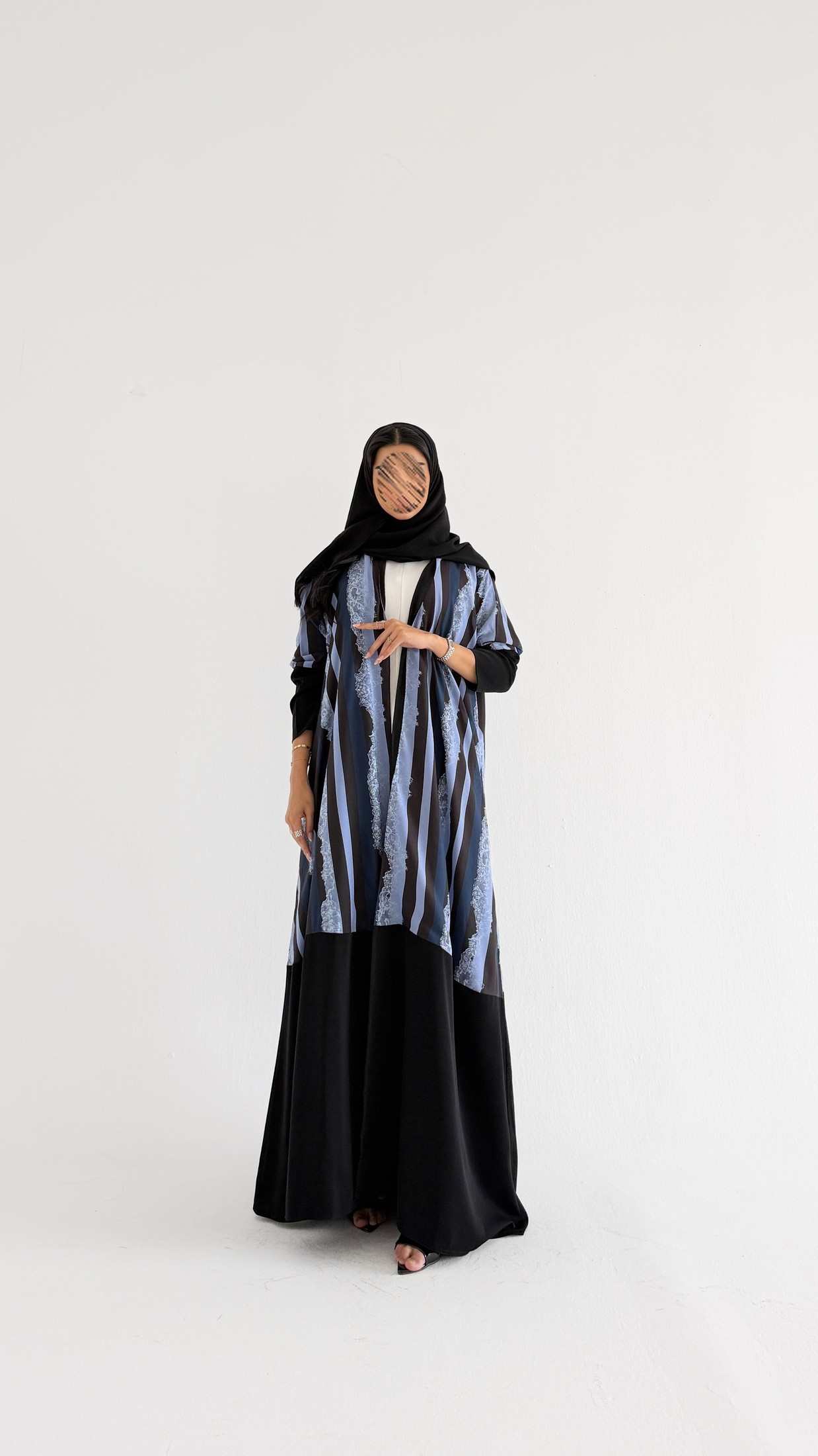 MWT1549 عباية طباعة | Printed Abaya - Aya