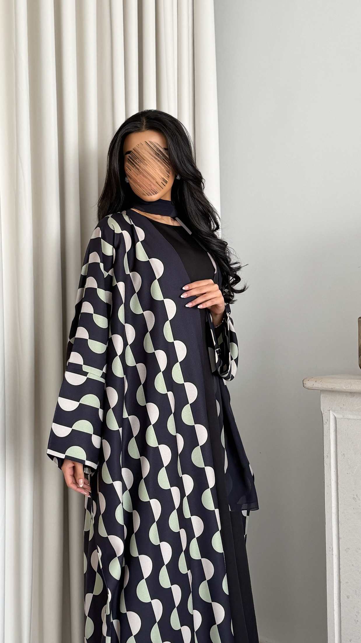 MWT2097 - Summer Printed Abaya | عباية صيفية طباعة - Aya