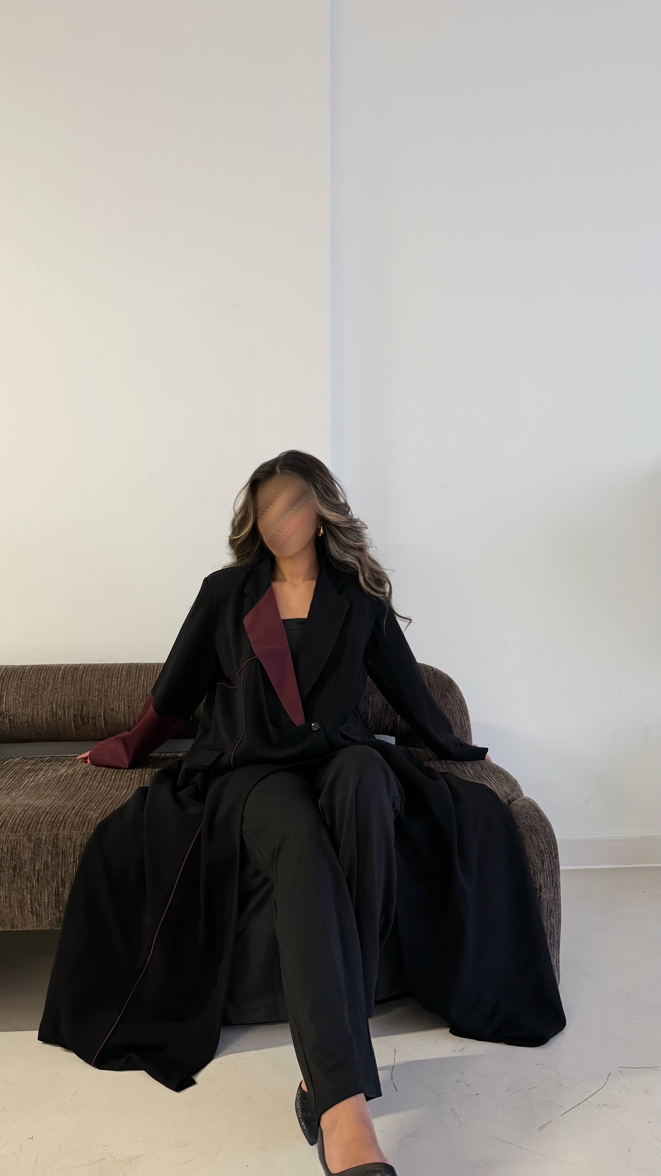 MW1734 - عباية بليزر اسود - Aya