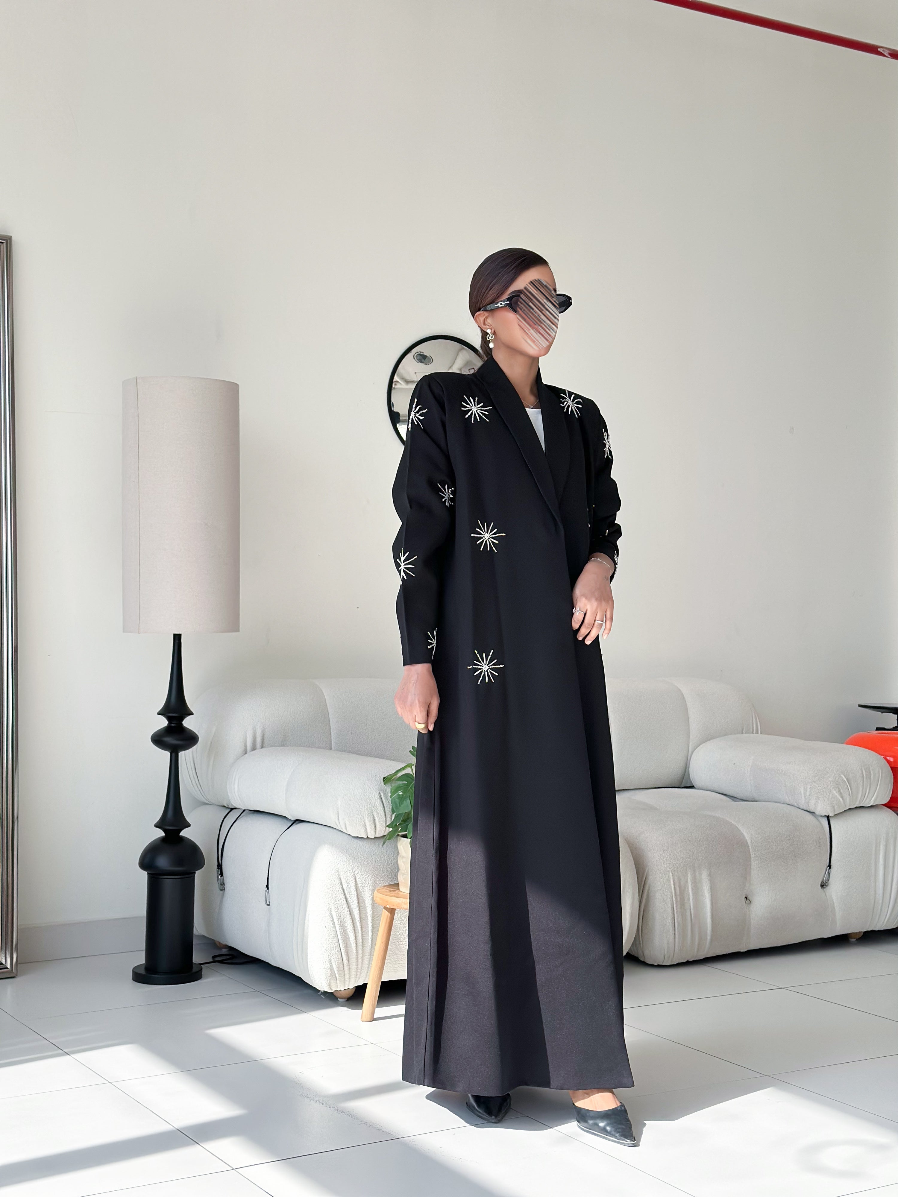 MW1269 - كتان بليزر نص كلوش - Aya