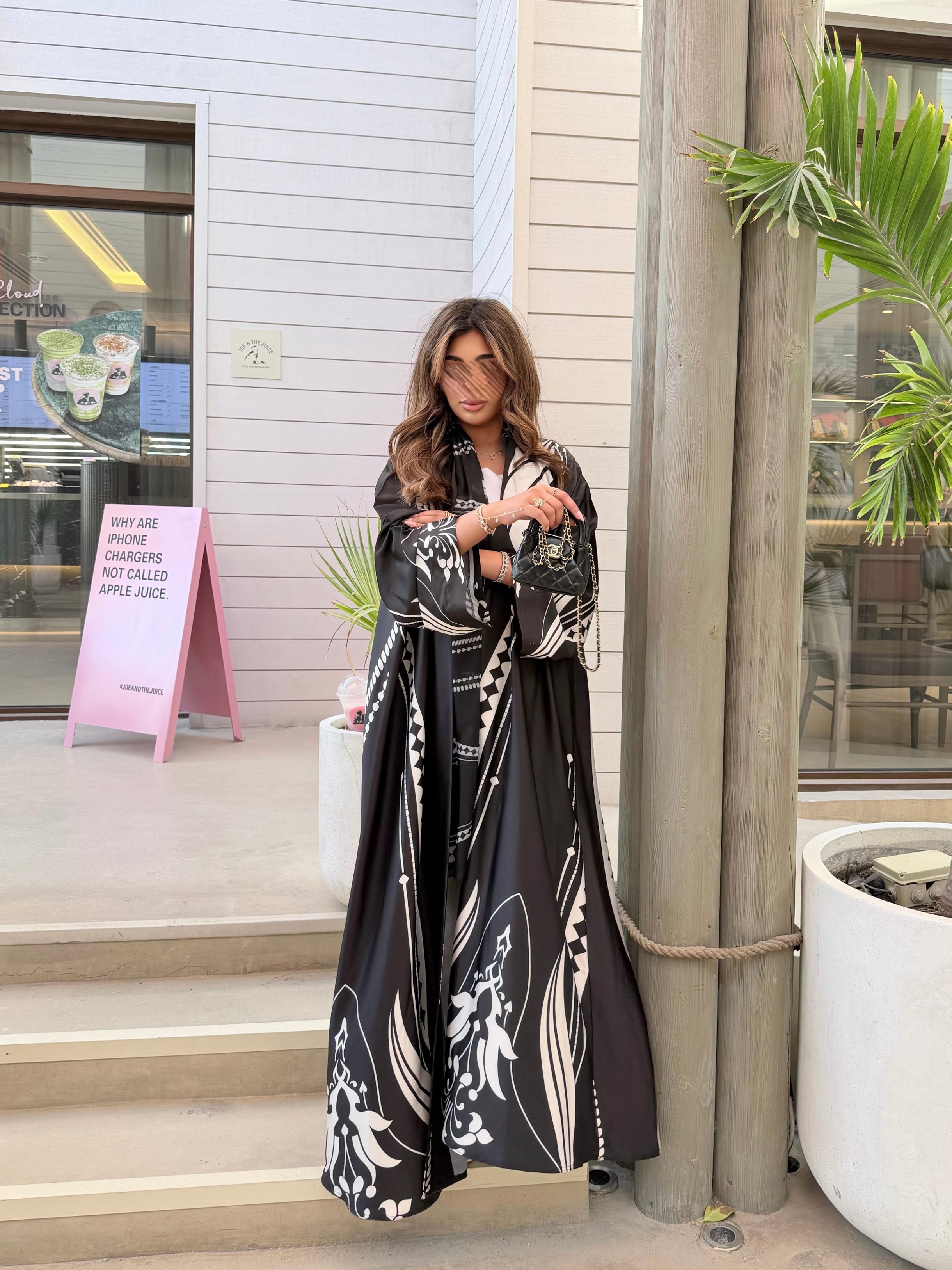 MWT1132 - عباية طباعة | Printed Abaya