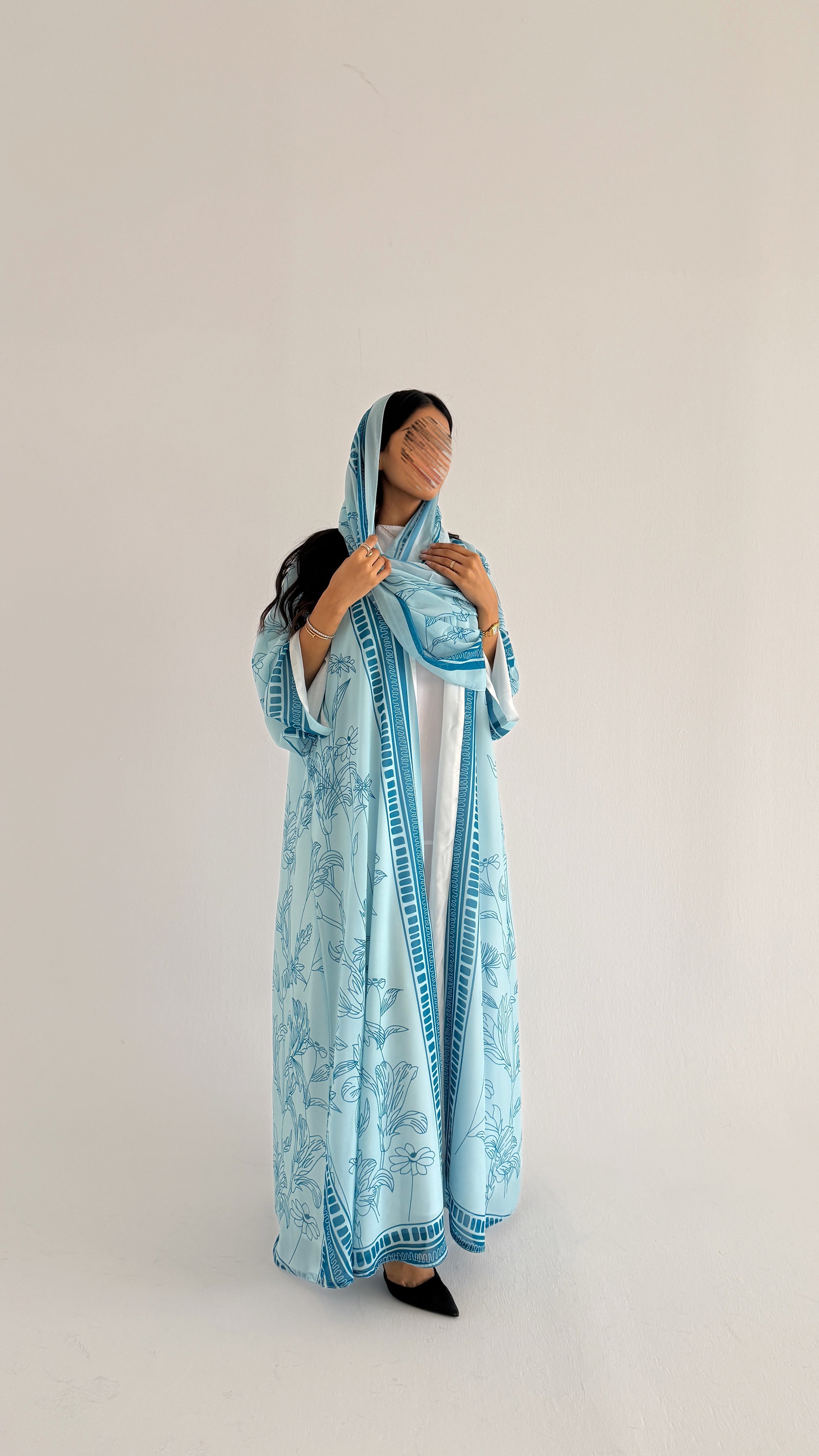 MWT2064 - عباية طباعة صيفية | Summer printed abaya - Aya