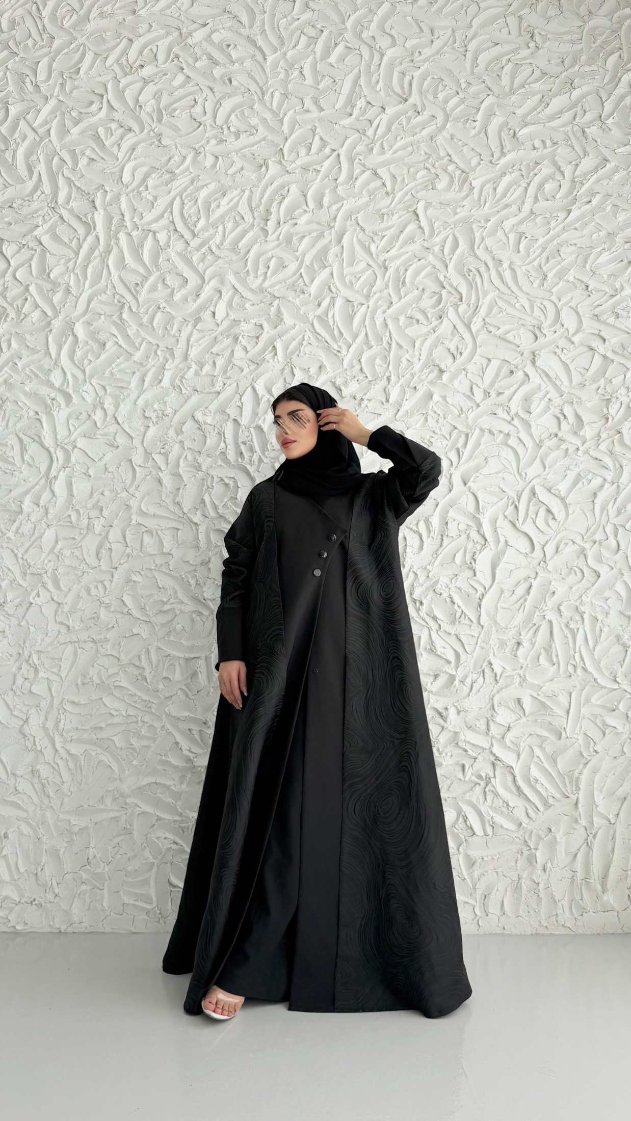 MW2062 - عباية جاكارهندي نص كلوش - Aya