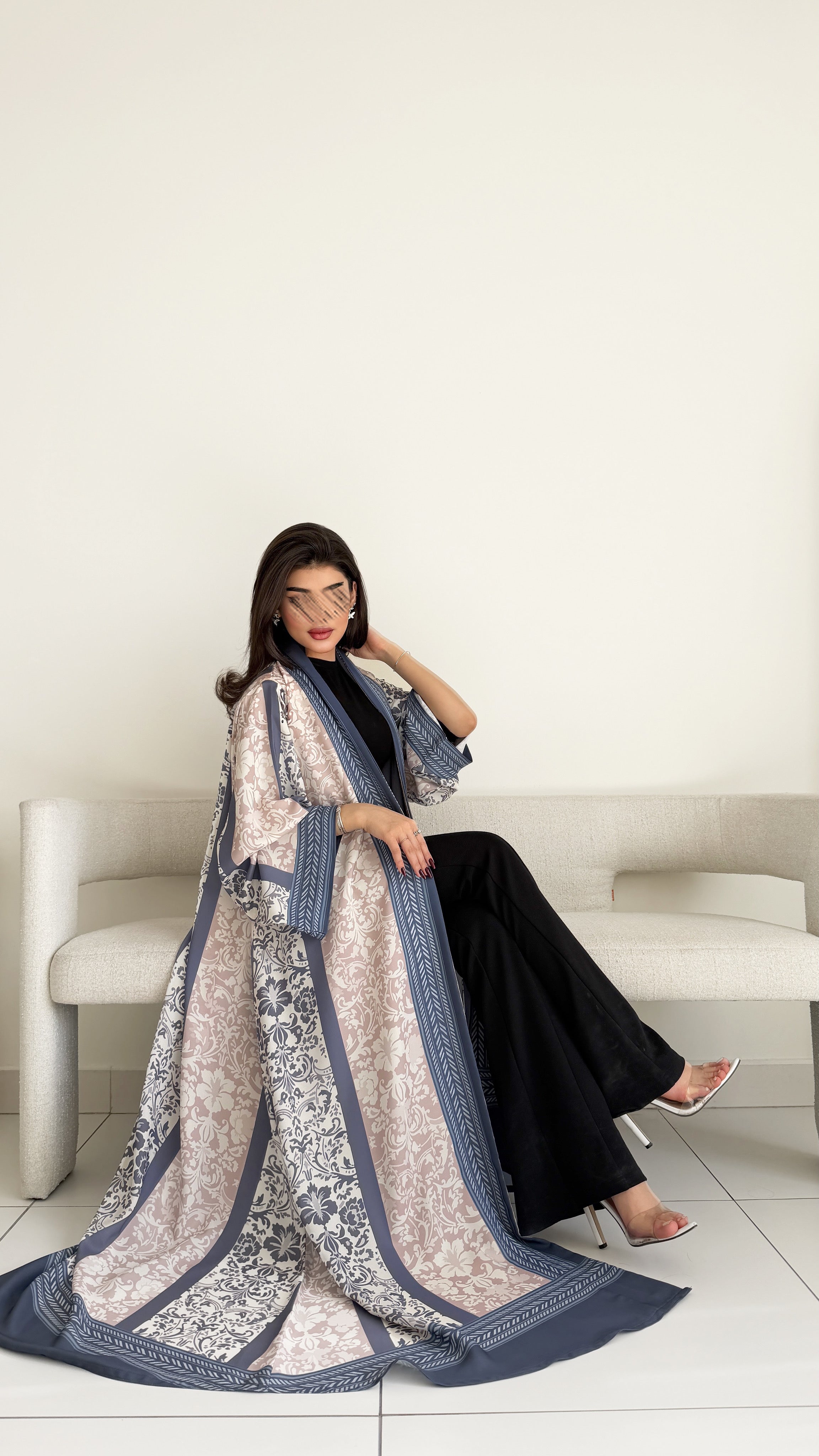 MWT1066 -عباية طباعة | Printed Abaya - Aya