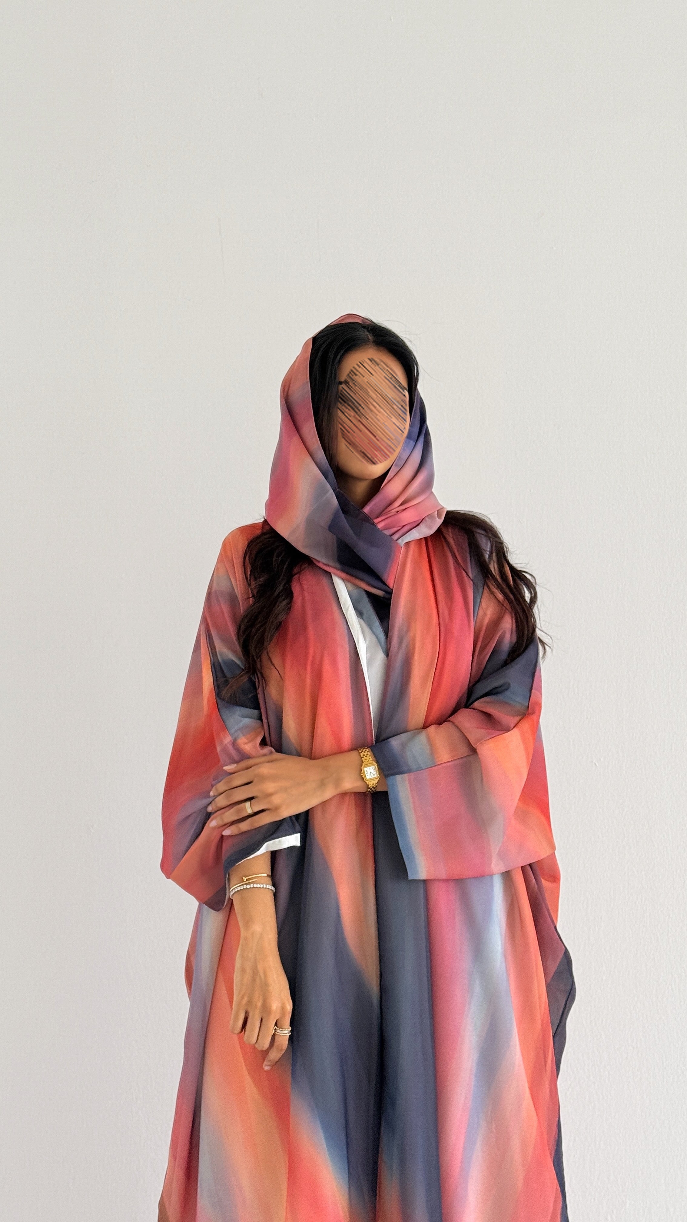 MWT2060 - عباية طباعة صيفية | Summer printed abaya - Aya