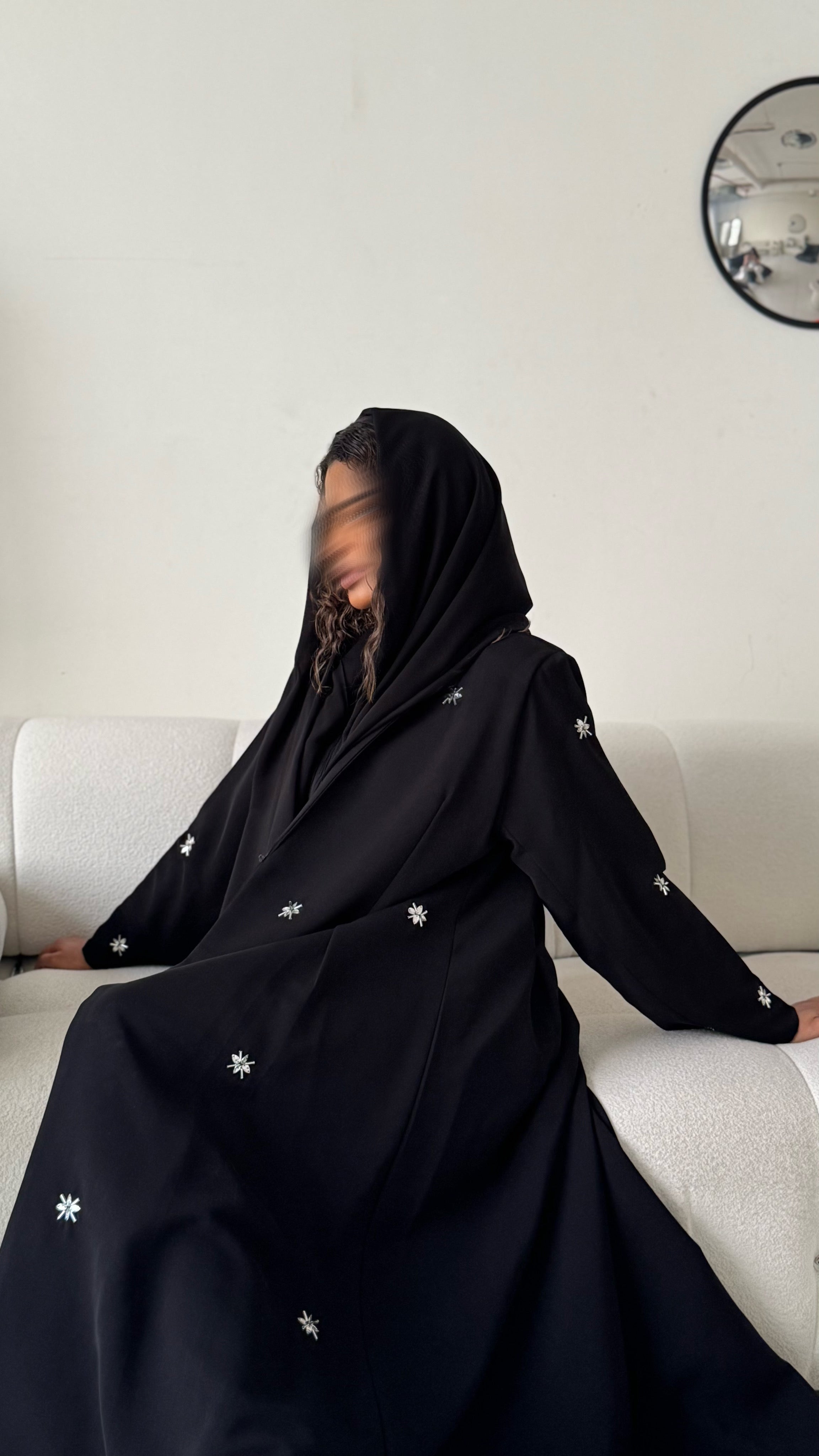 MWT411 - عباية بليزر أسود - Aya