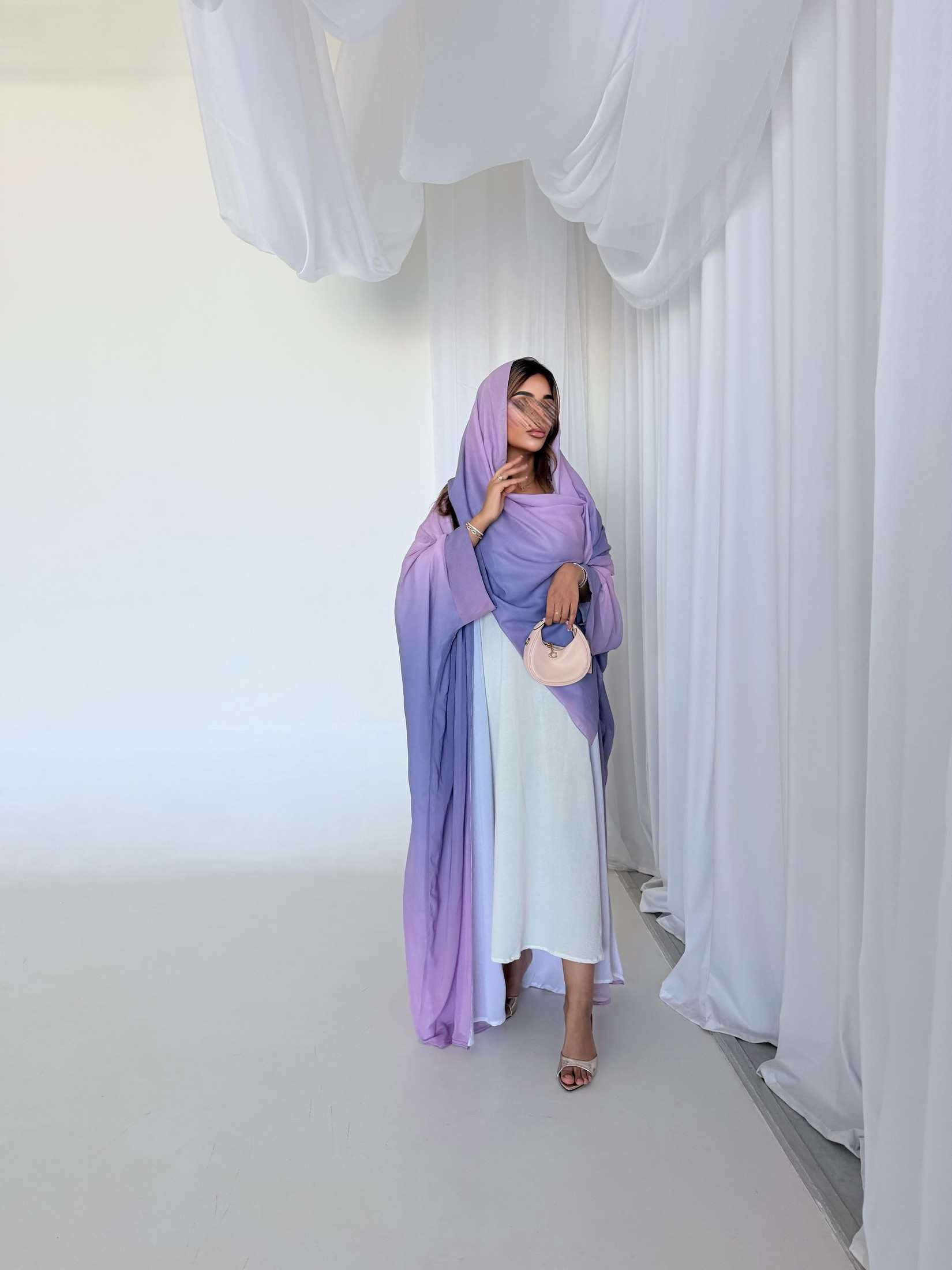 MWT5152 - عبايه شيفون اومبريه مبطن - Aya