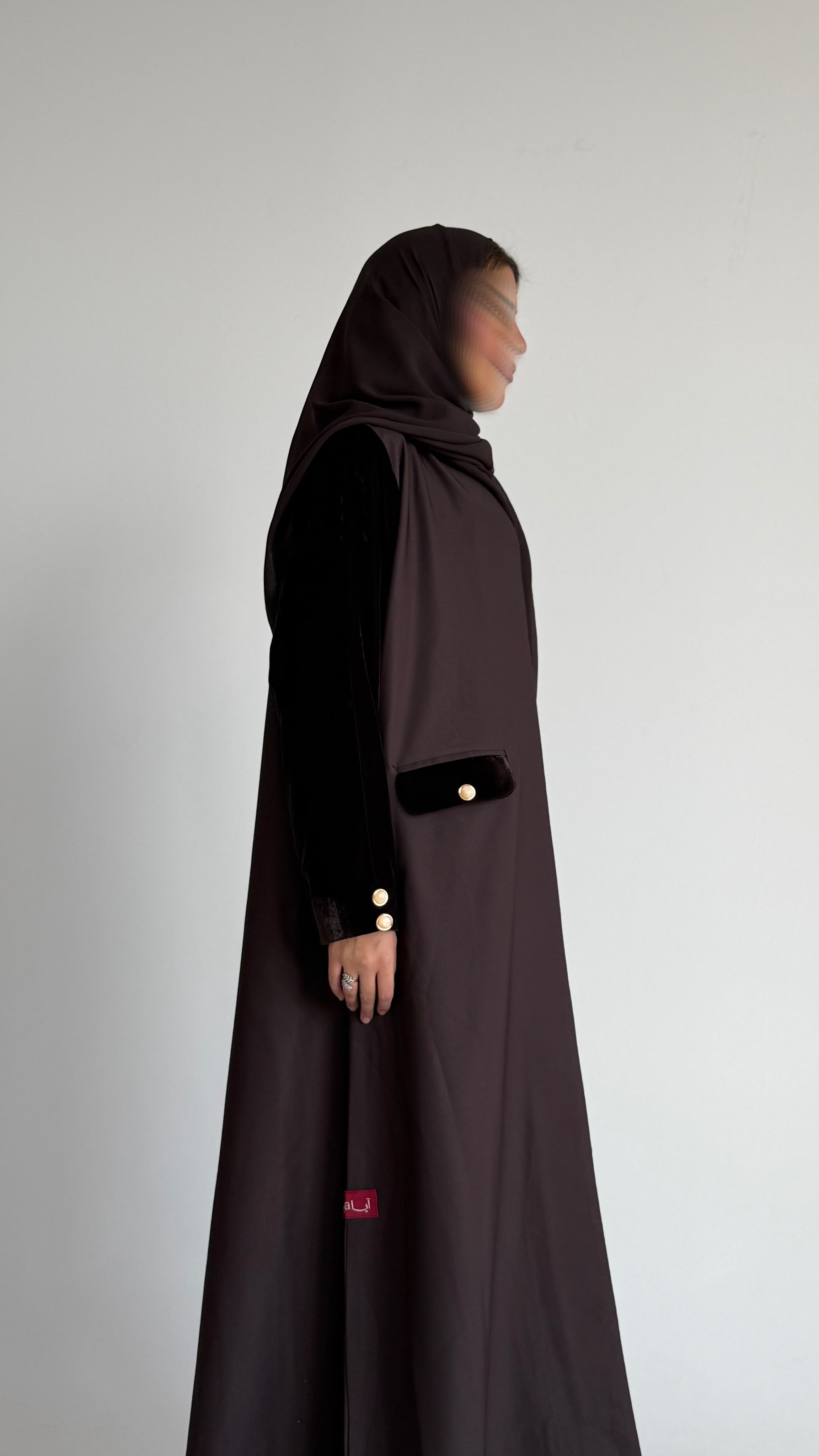 MWT541 - عباية بليزر مع تفته - Aya