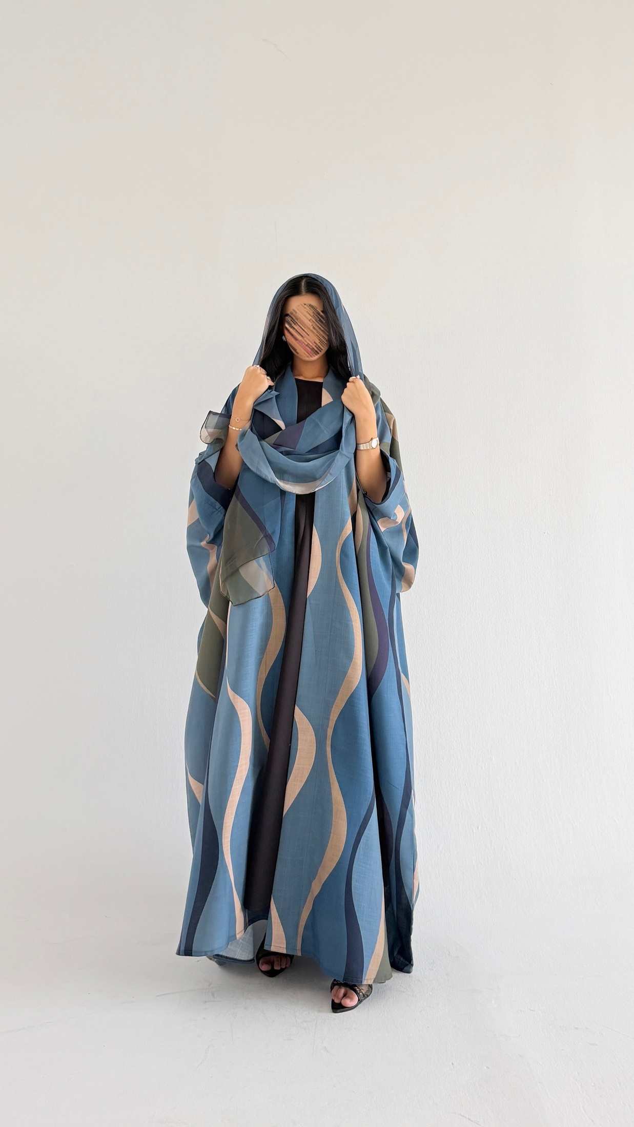 MWT1517 عباية طباعة | Printed Abaya - Aya