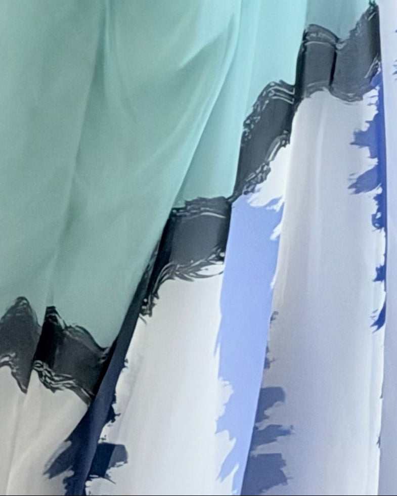 MWT5213 - عبايه طباعه شيفون - Aya