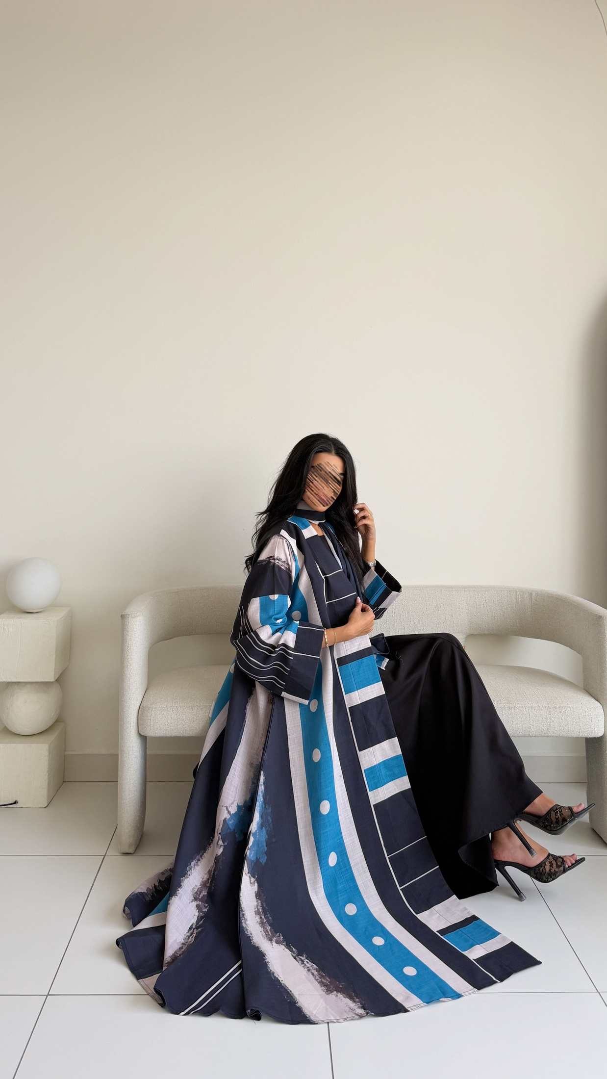 MWT1523 عباية طباعة | Printed Abaya - Aya