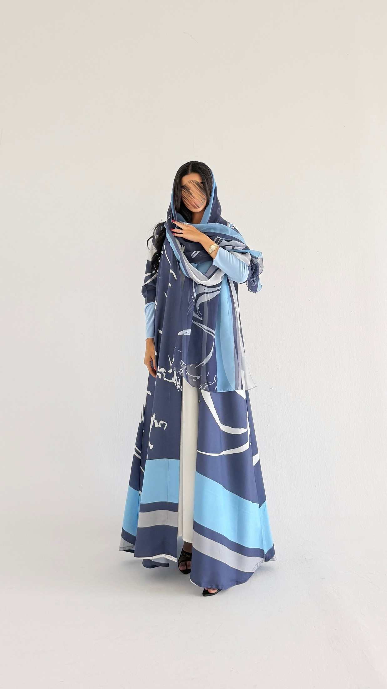 MWT1161 - عباية طباعة | Printed Abaya - Aya