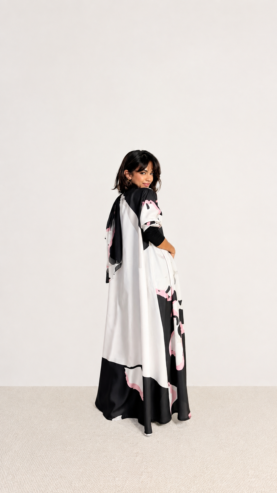 MW2209 - عباية طباعة | Printed Abaya - Aya