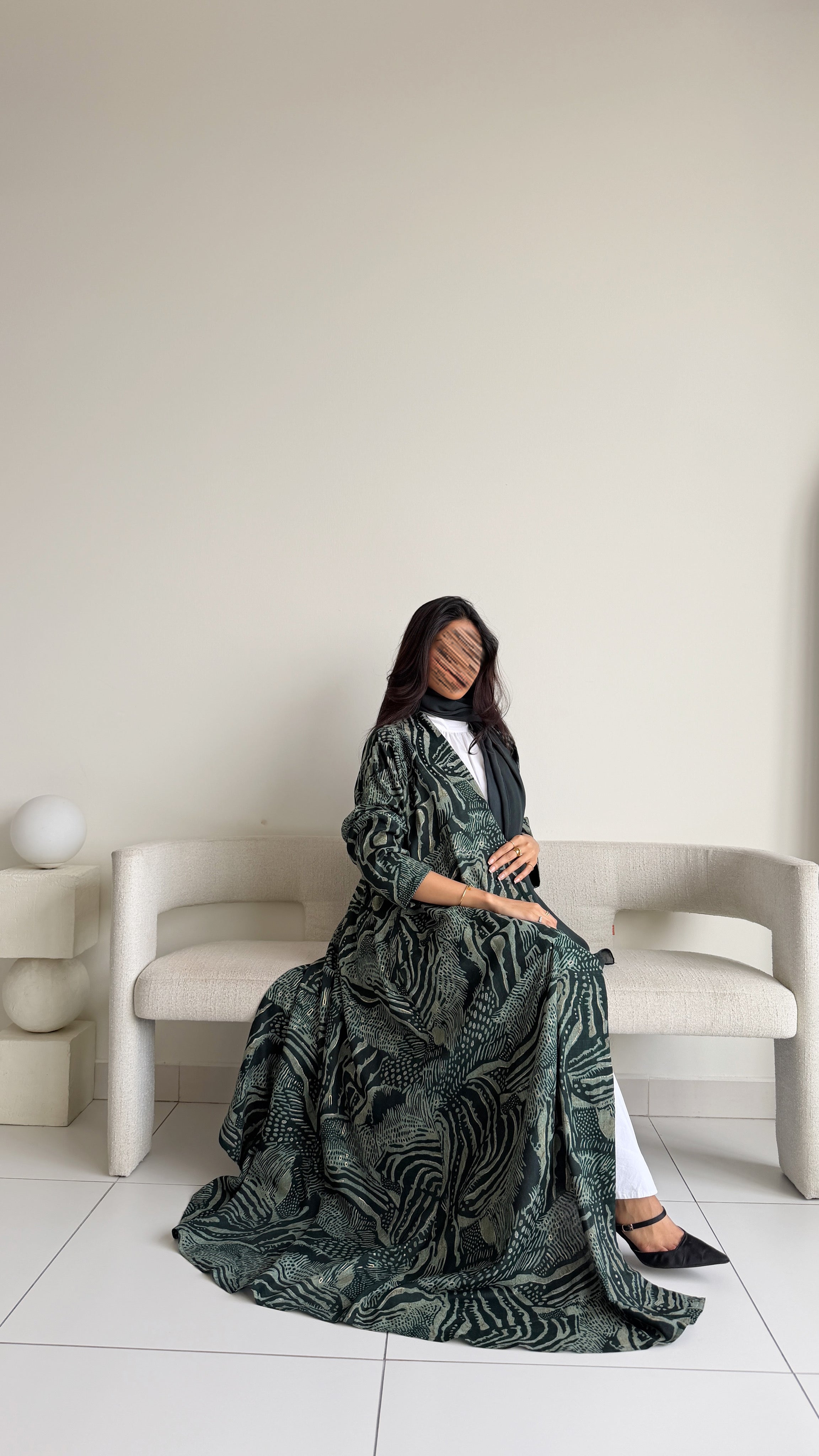 MWT2024 - عباية لنن صيفية | Summer linen abaya - Aya