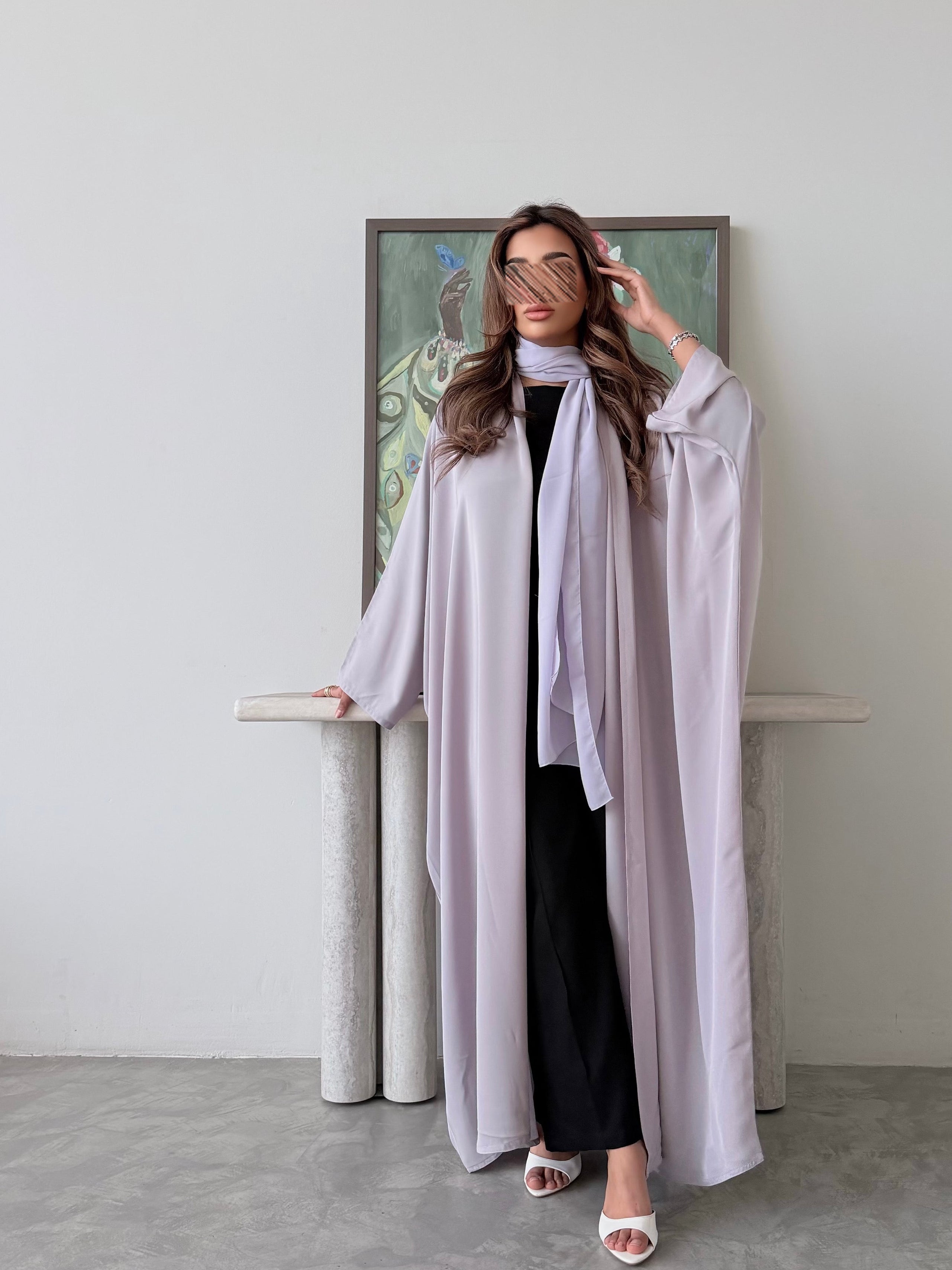 MWT5051 - كريب موف فاتح ساده قصة نص بشت - Aya