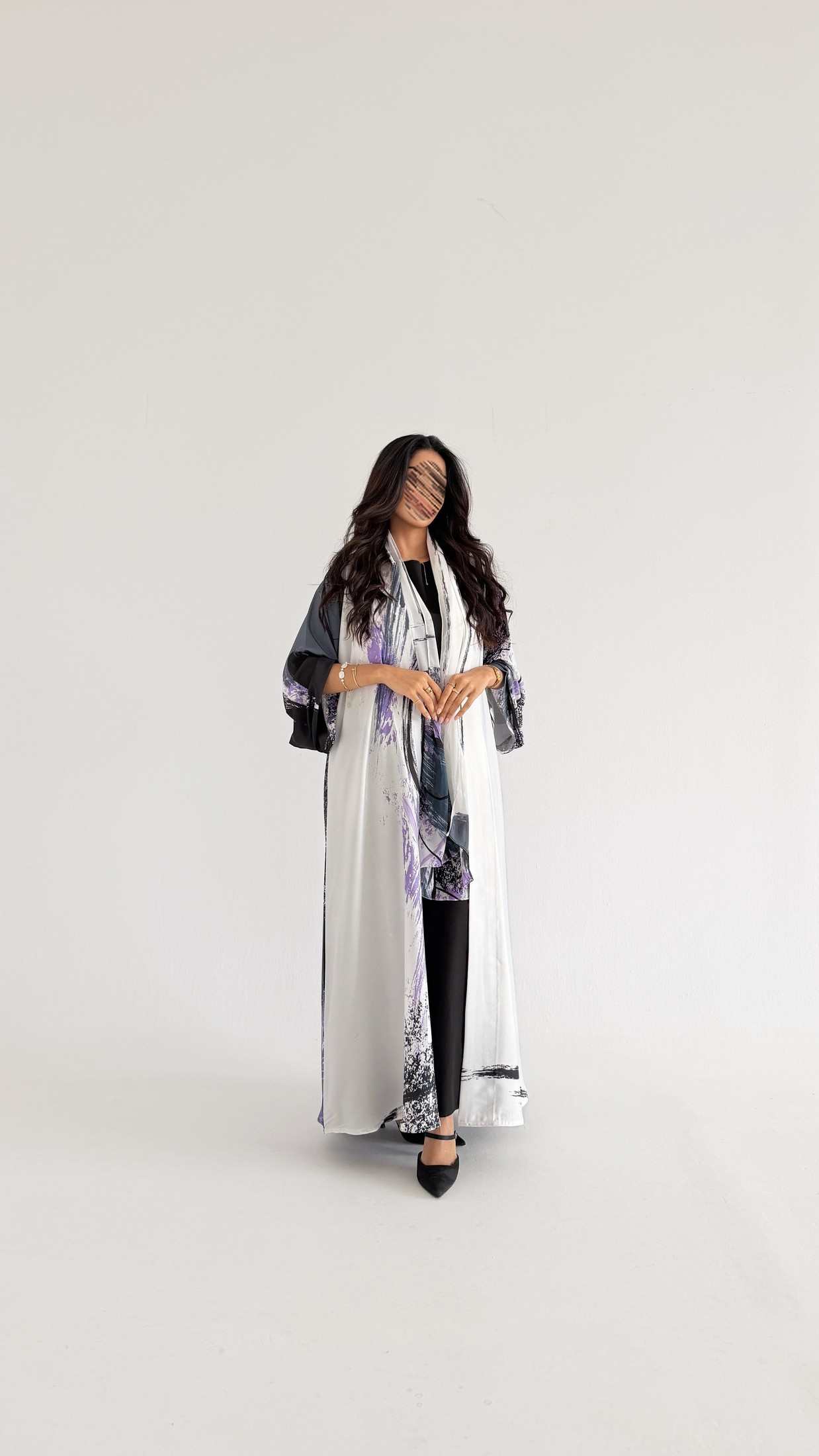 MWT1135 - عباية طباعة | Printed Abaya - Aya