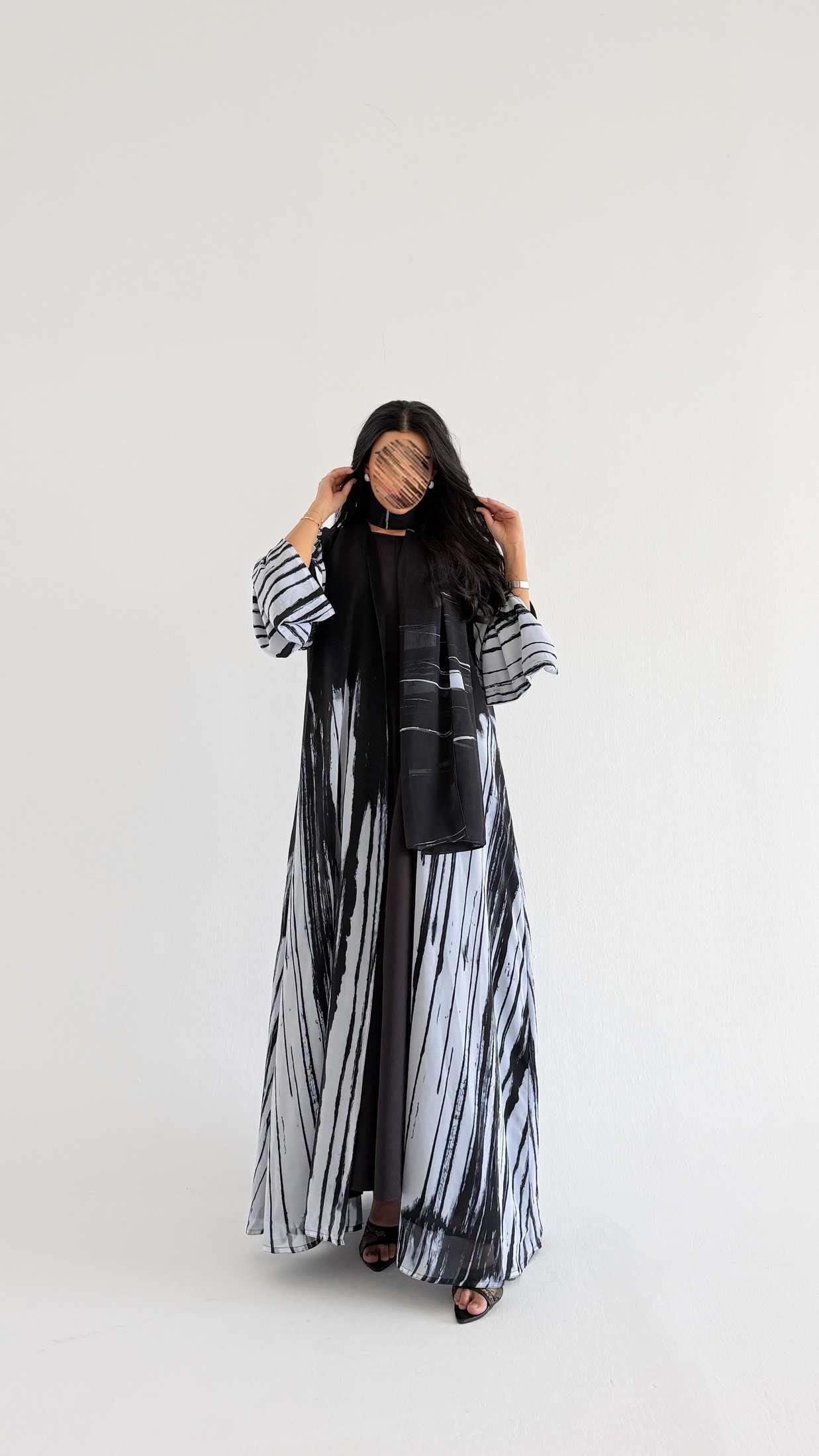 MWT1076 - عباية طباعة | Printed Abaya - Aya