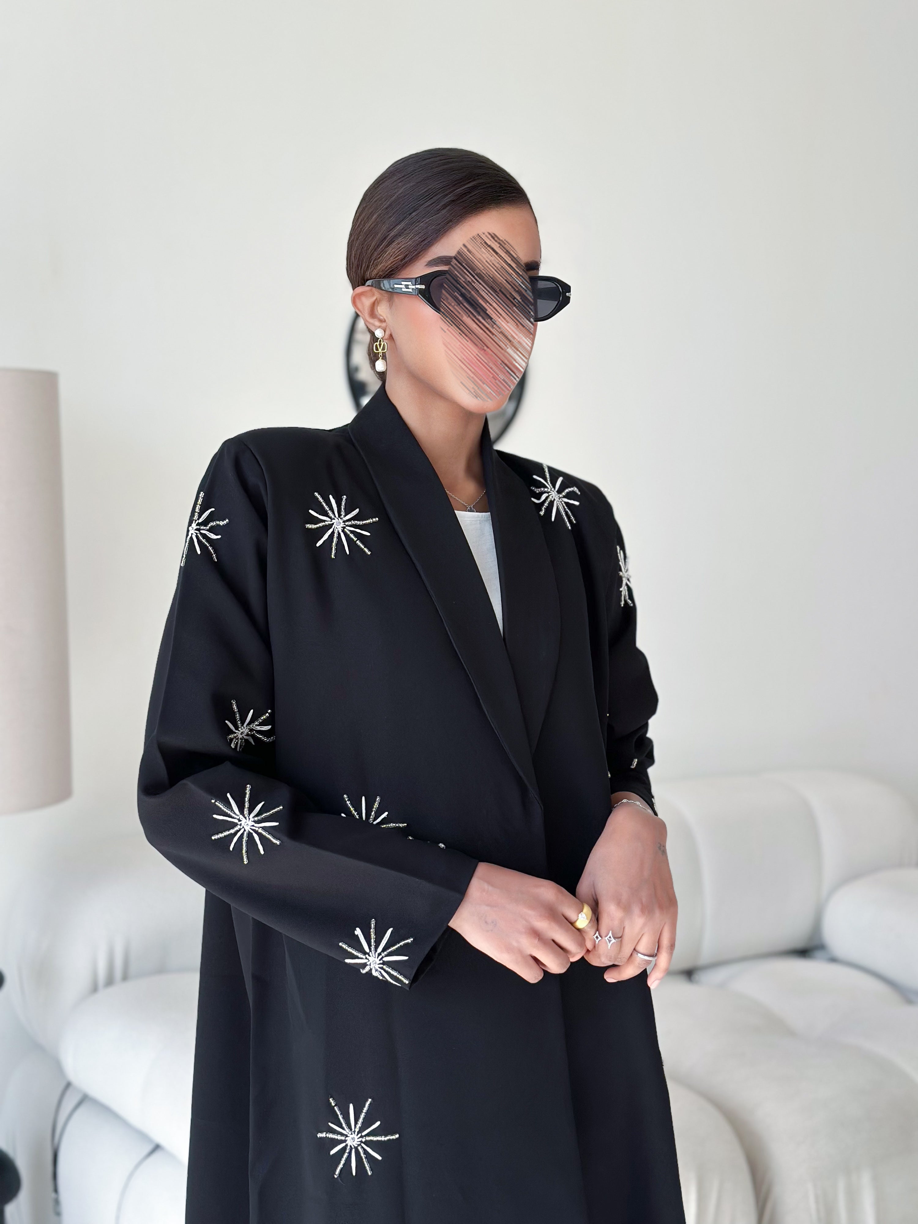 MW1269 - كتان بليزر نص كلوش - Aya