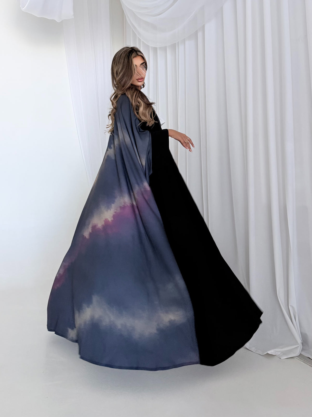 MWT1543 عباية طباعة | Printed Abaya - Aya