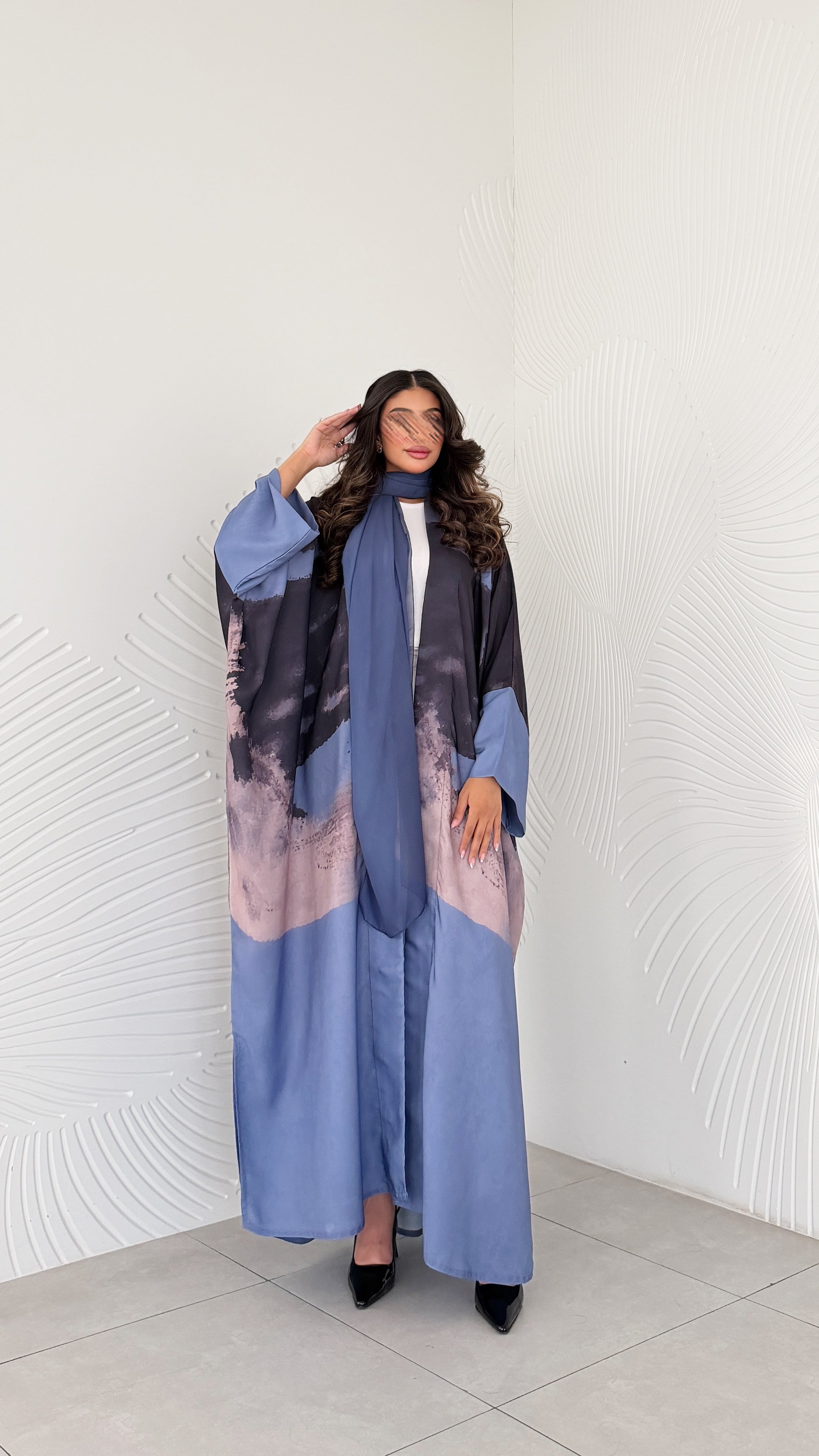 MWT1206 - عباية بطباعة | Printed Abaya