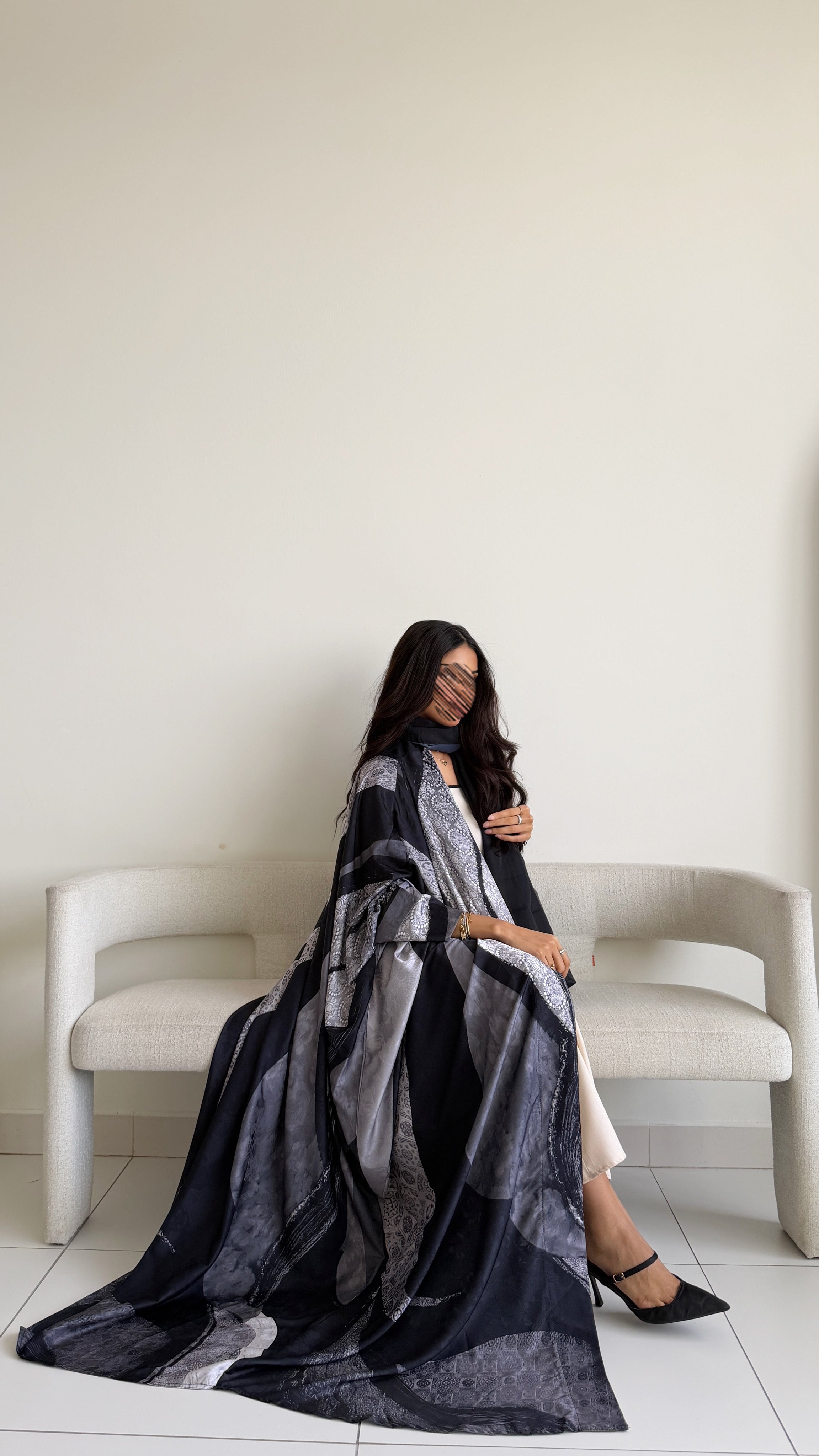 MWT1426 عباية طباعة | Printed Abaya - Aya