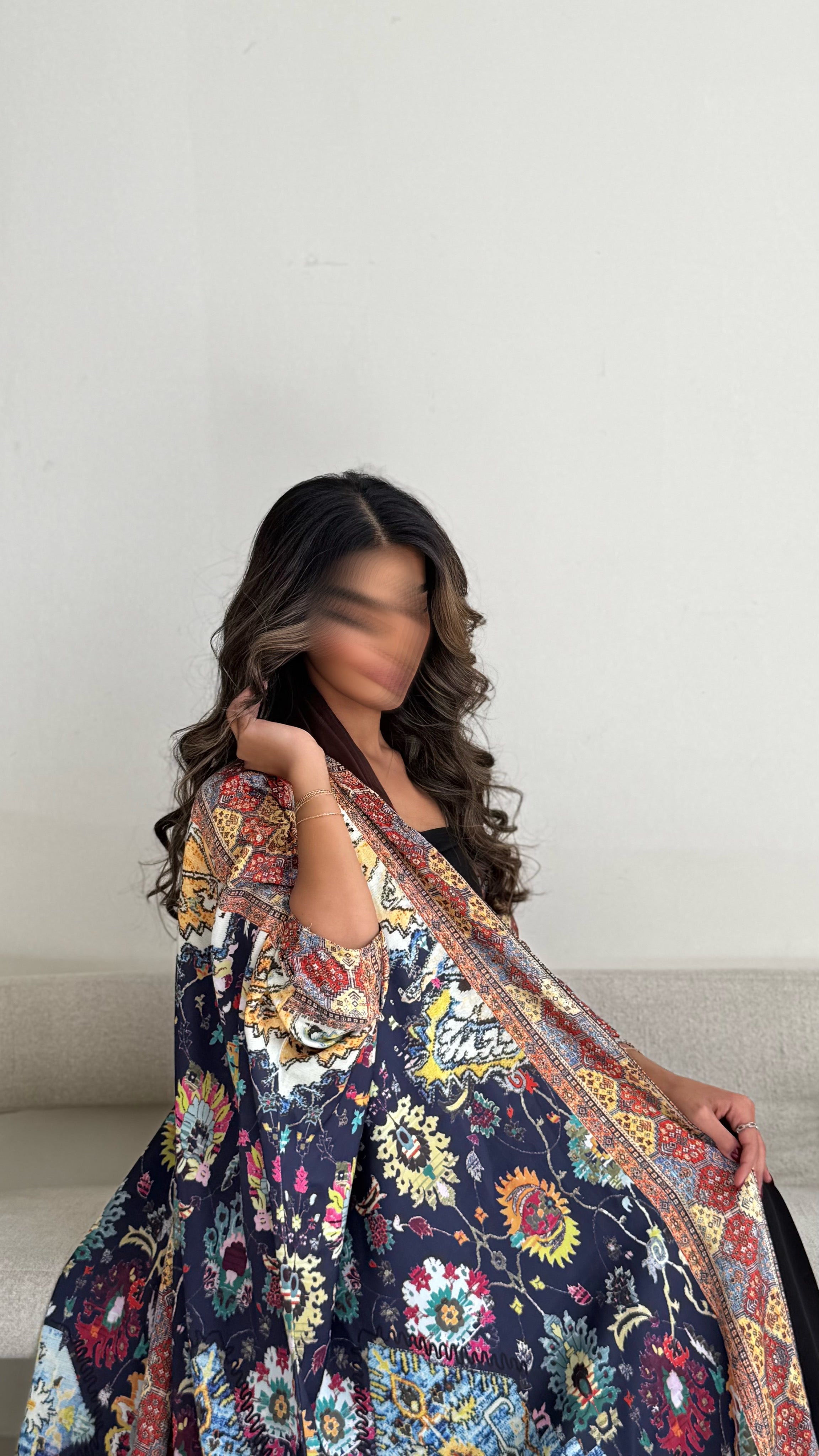 MW1713 - عباية حرير برنت كامل - Aya