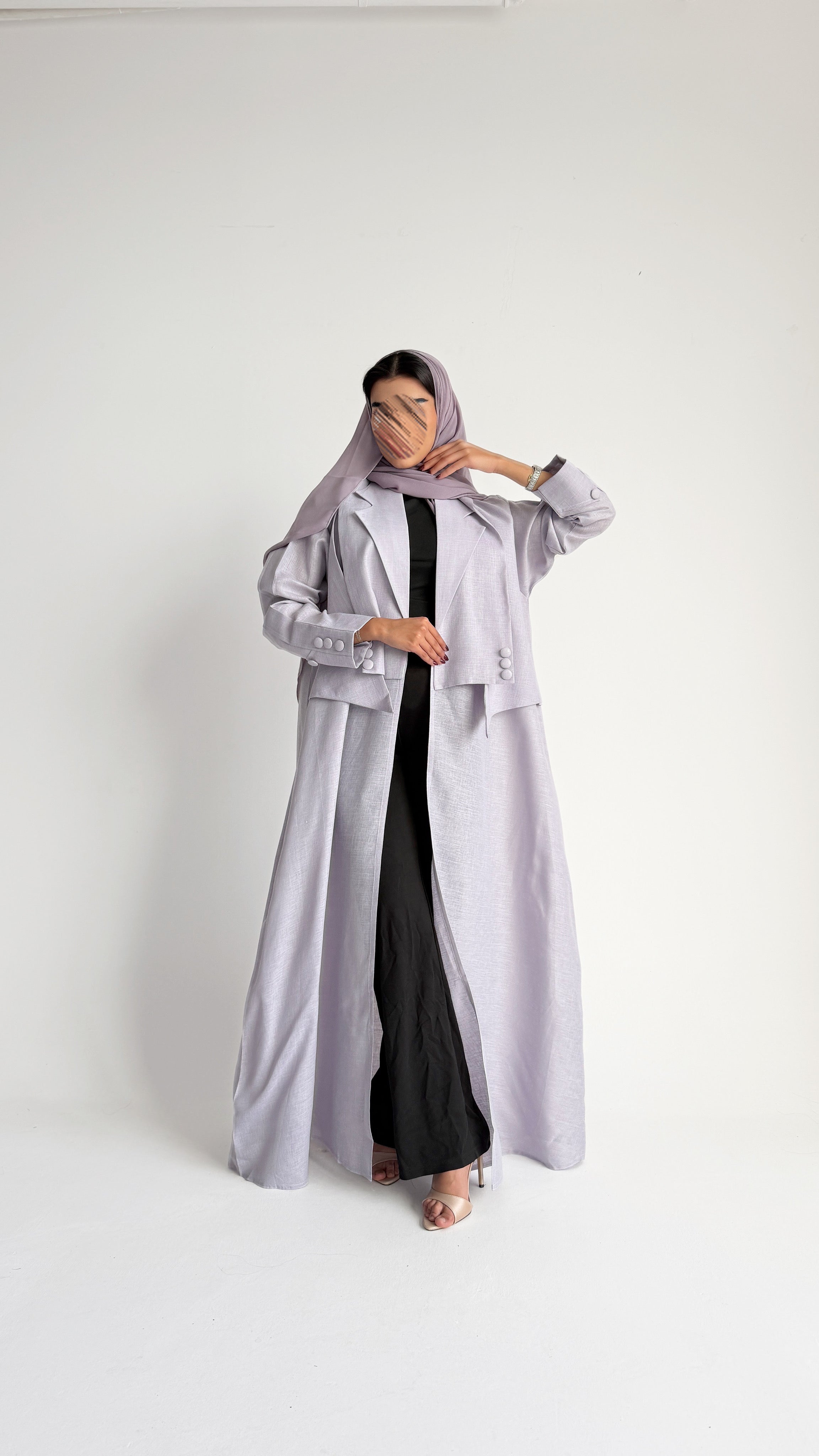 MW1501 - عباية لنن بيج صيفية - Aya