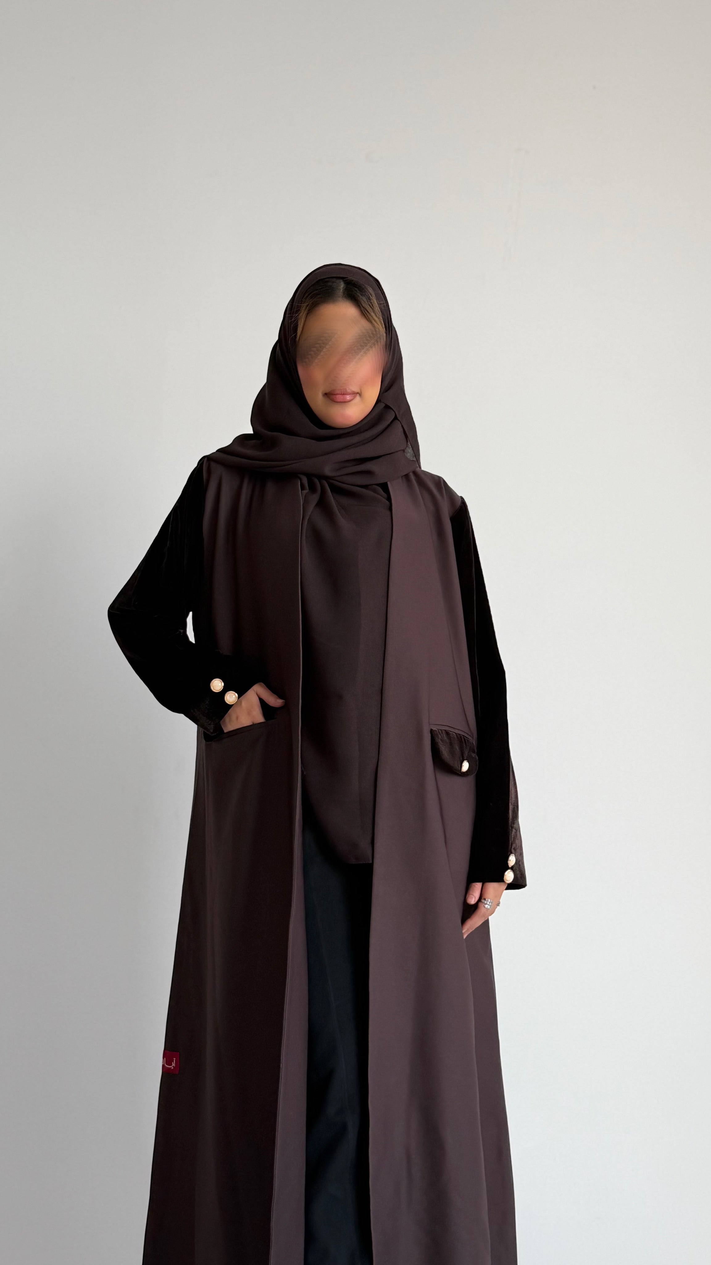 MWT541 - عباية بليزر مع تفته - Aya