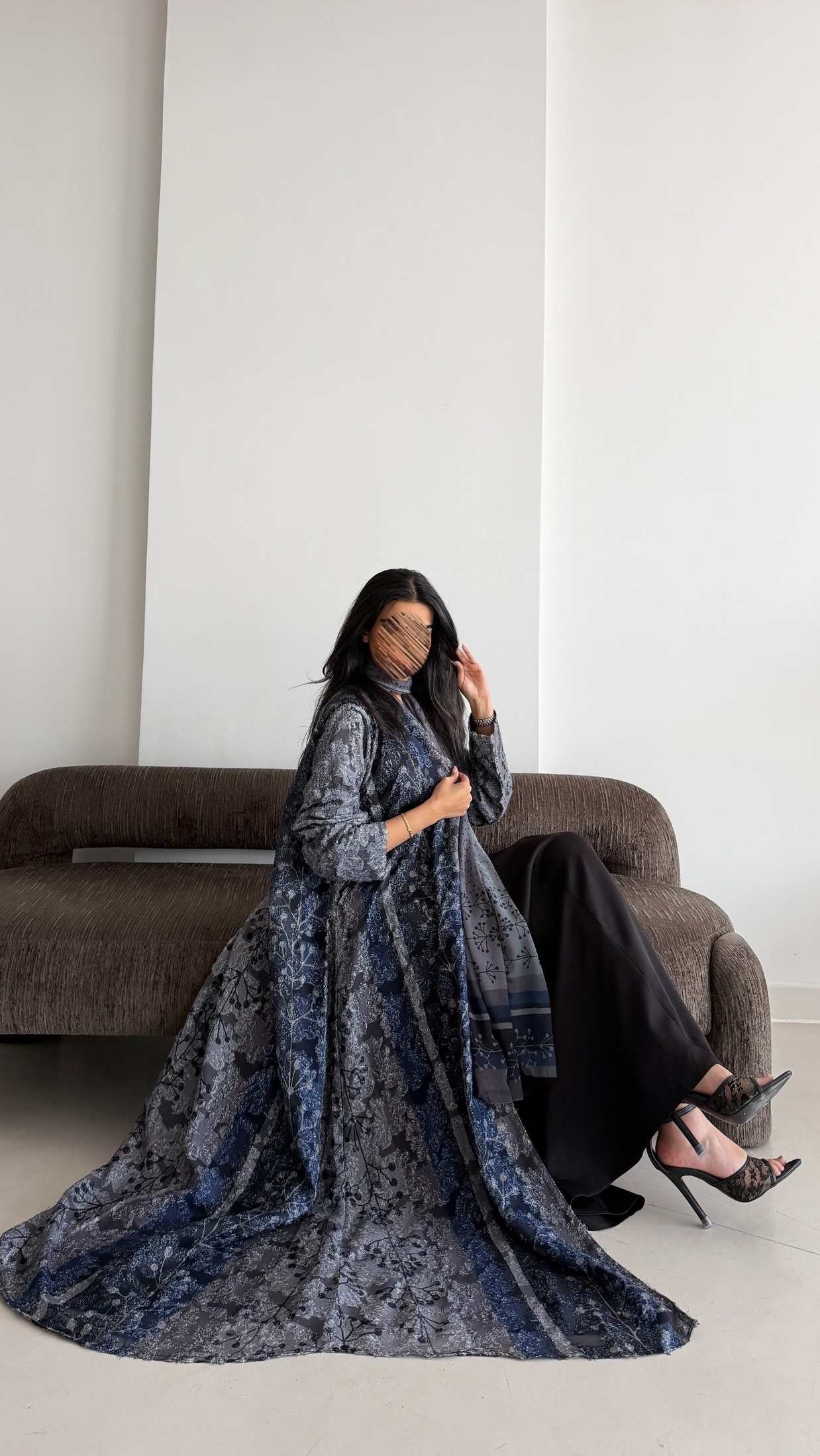 MWT1365 عباية طباعة | Printed Abaya - Aya