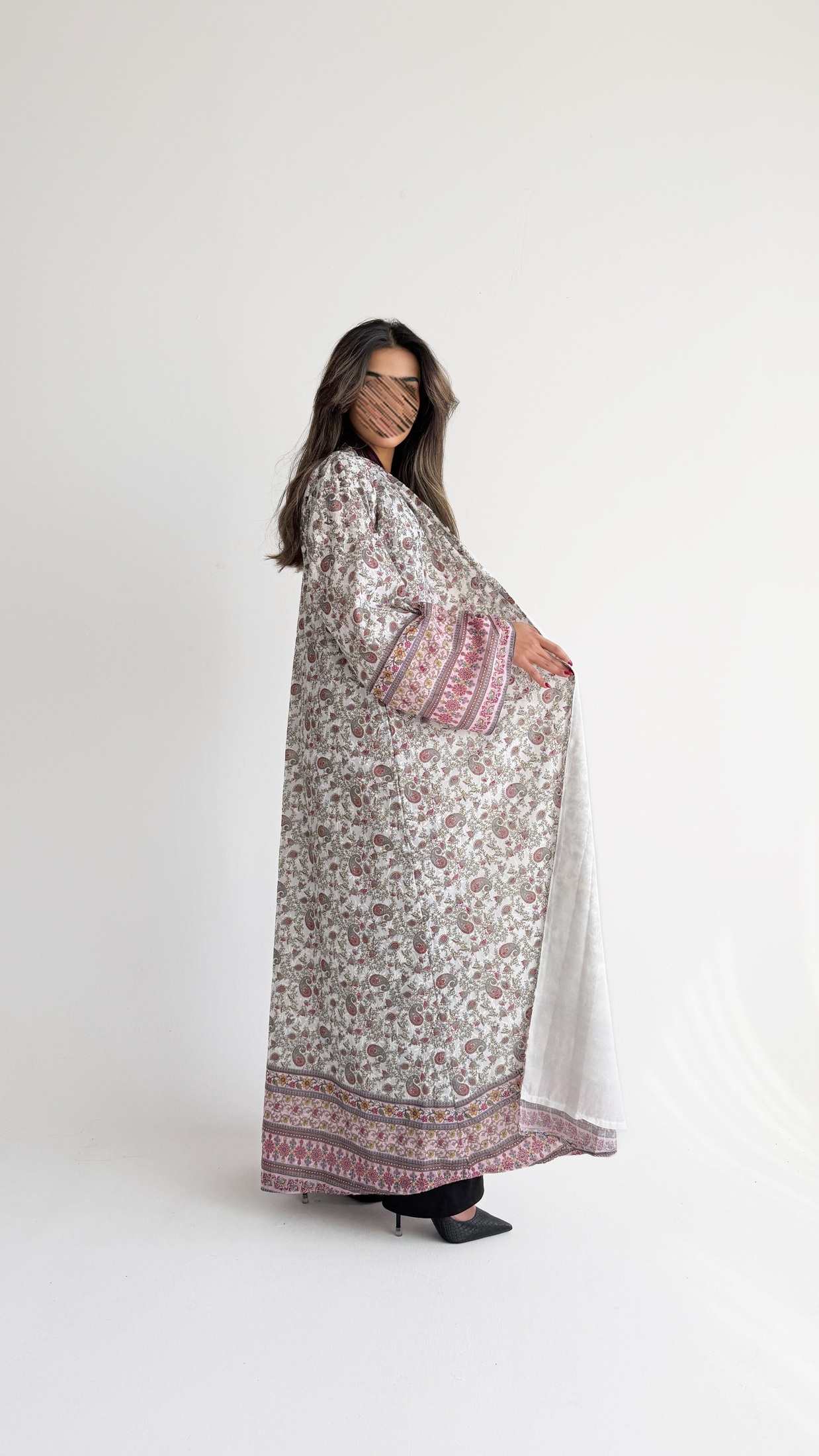 MWT569 - عباية ركامة مشجرة - Aya