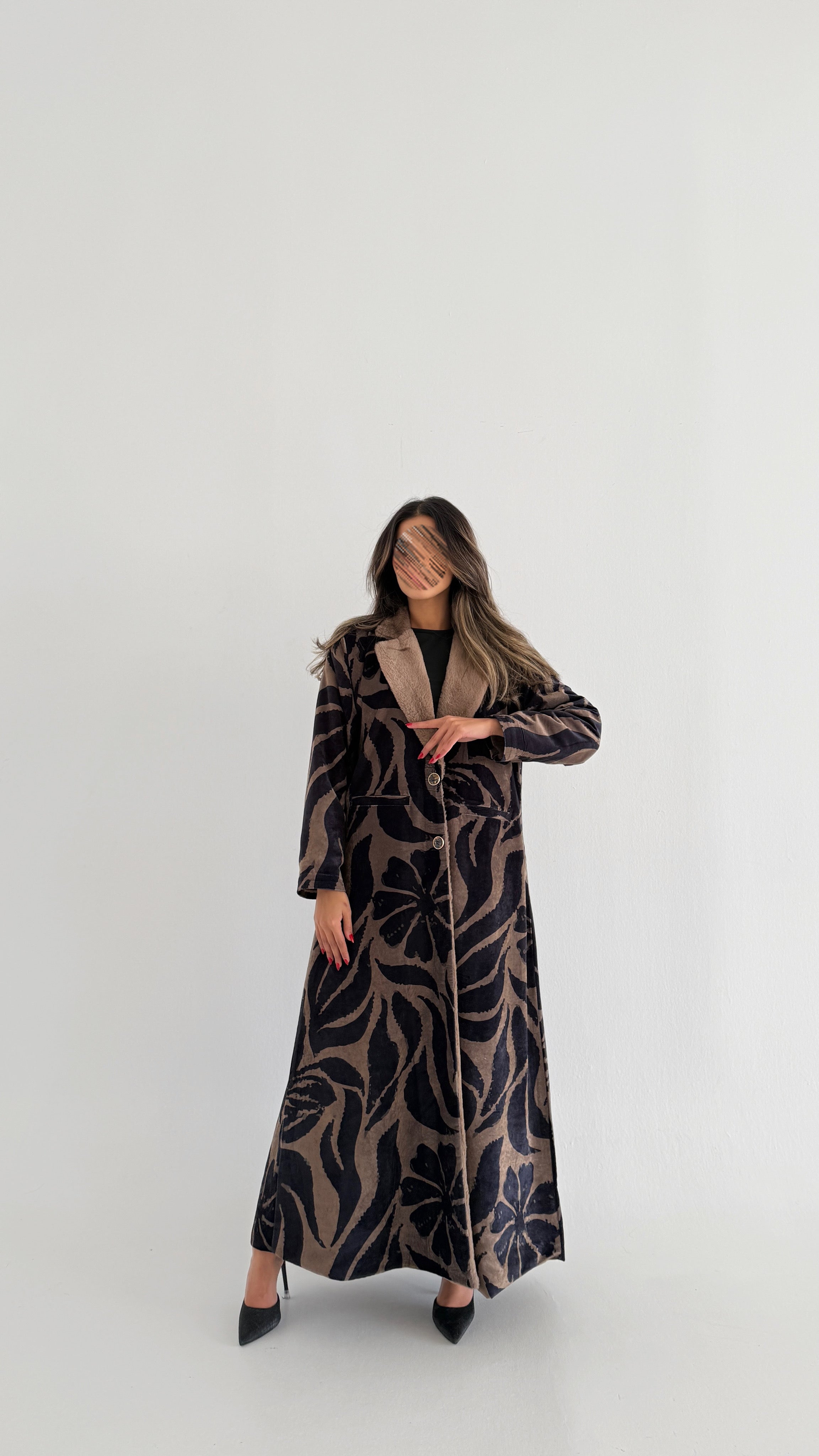 MWT758 - عباية بليزر برينت - Aya