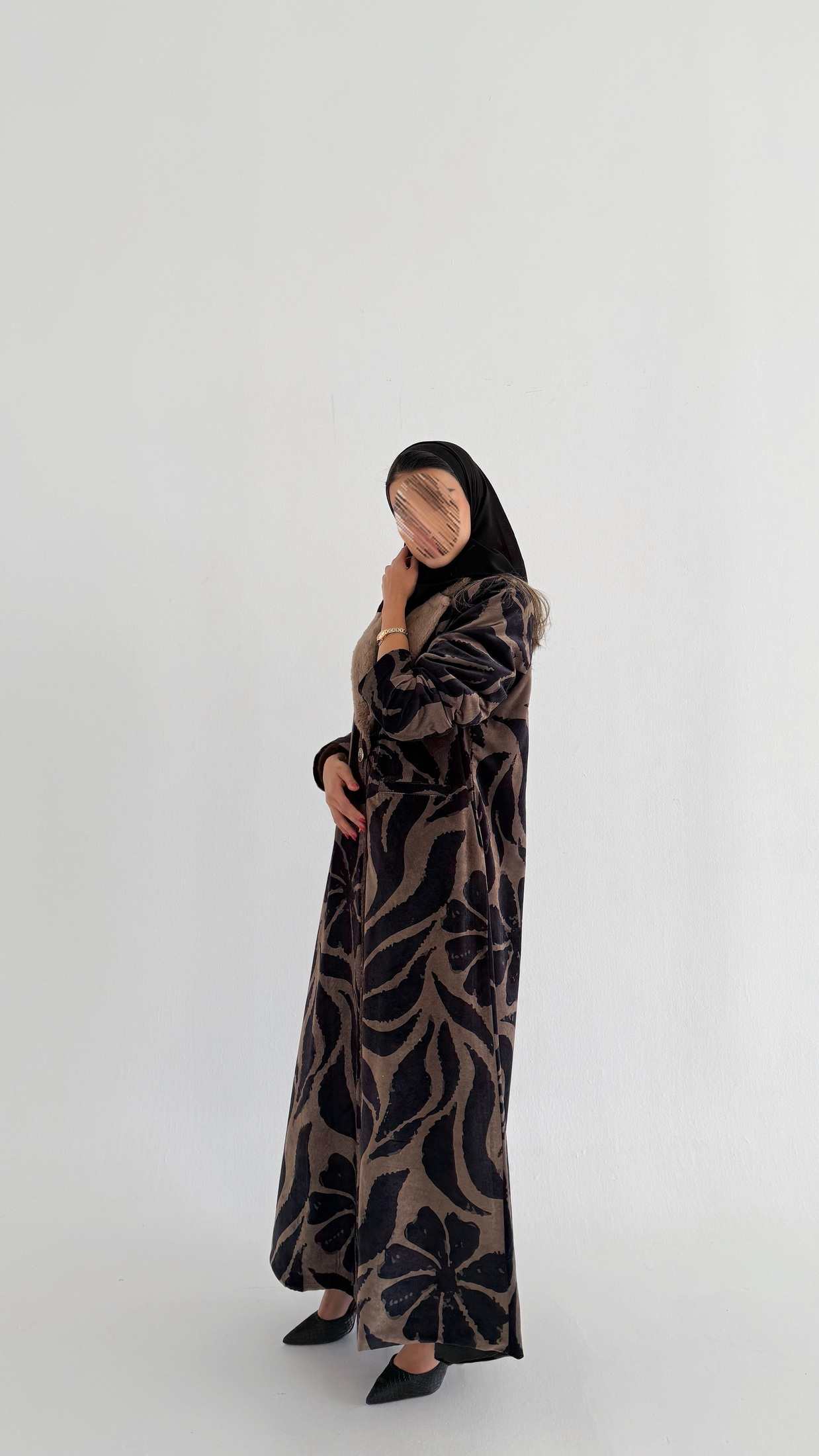 MWT758 - عباية بليزر برينت - Aya