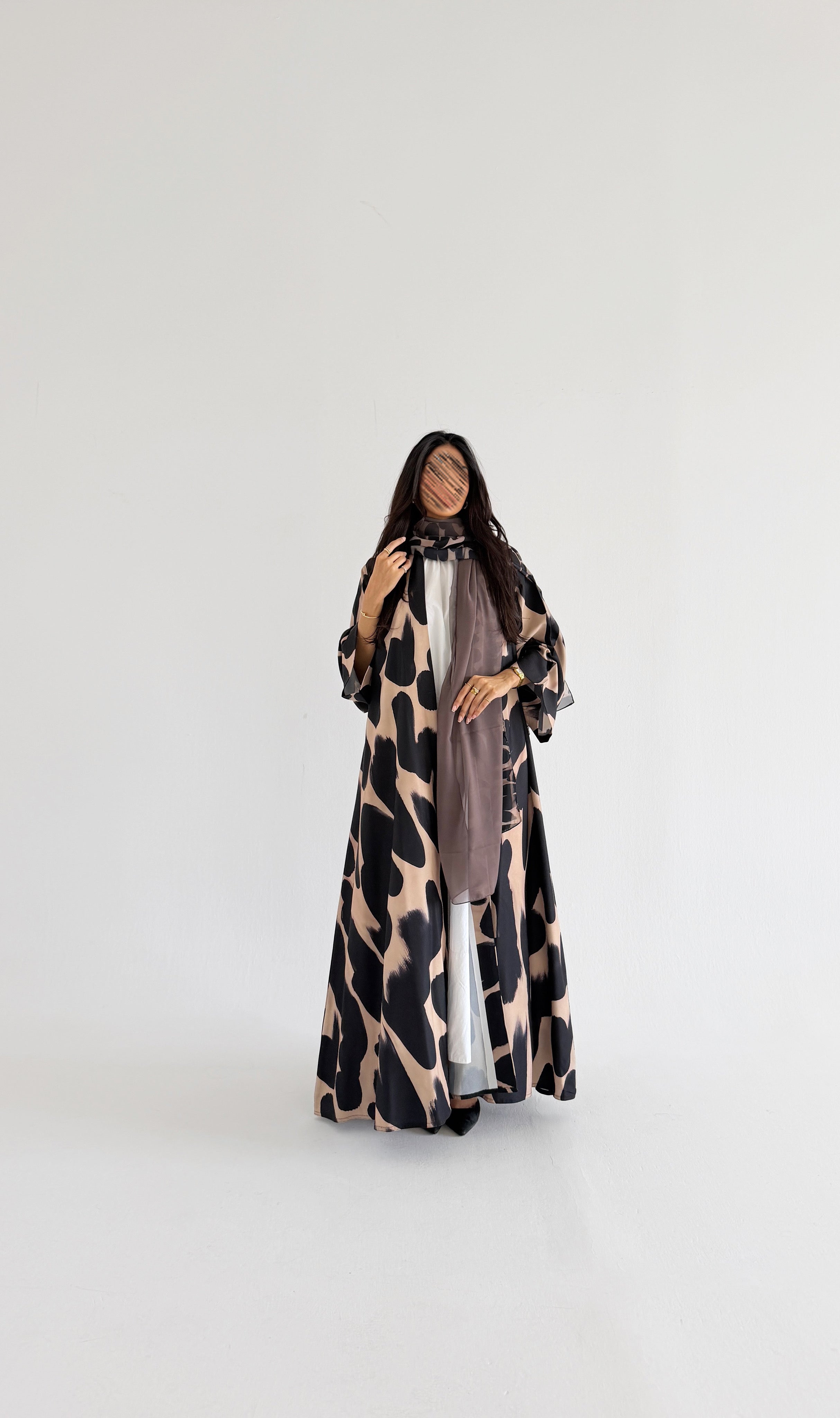 MWT1156 - عباية طباعة | Printed Abaya - Aya
