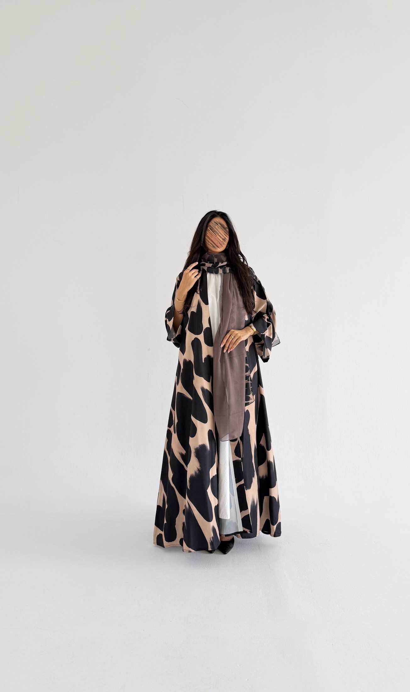 MWT1156 - عباية طباعة | Printed Abaya - Aya