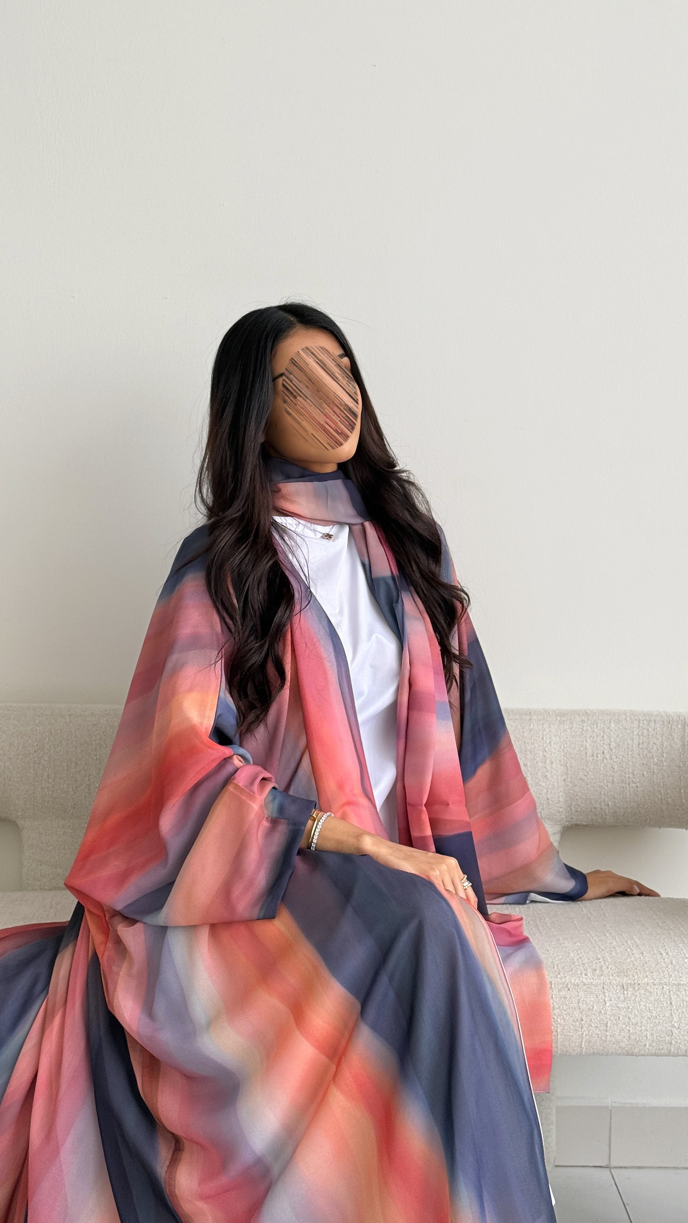 MWT2060 - عباية طباعة صيفية | Summer printed abaya - Aya