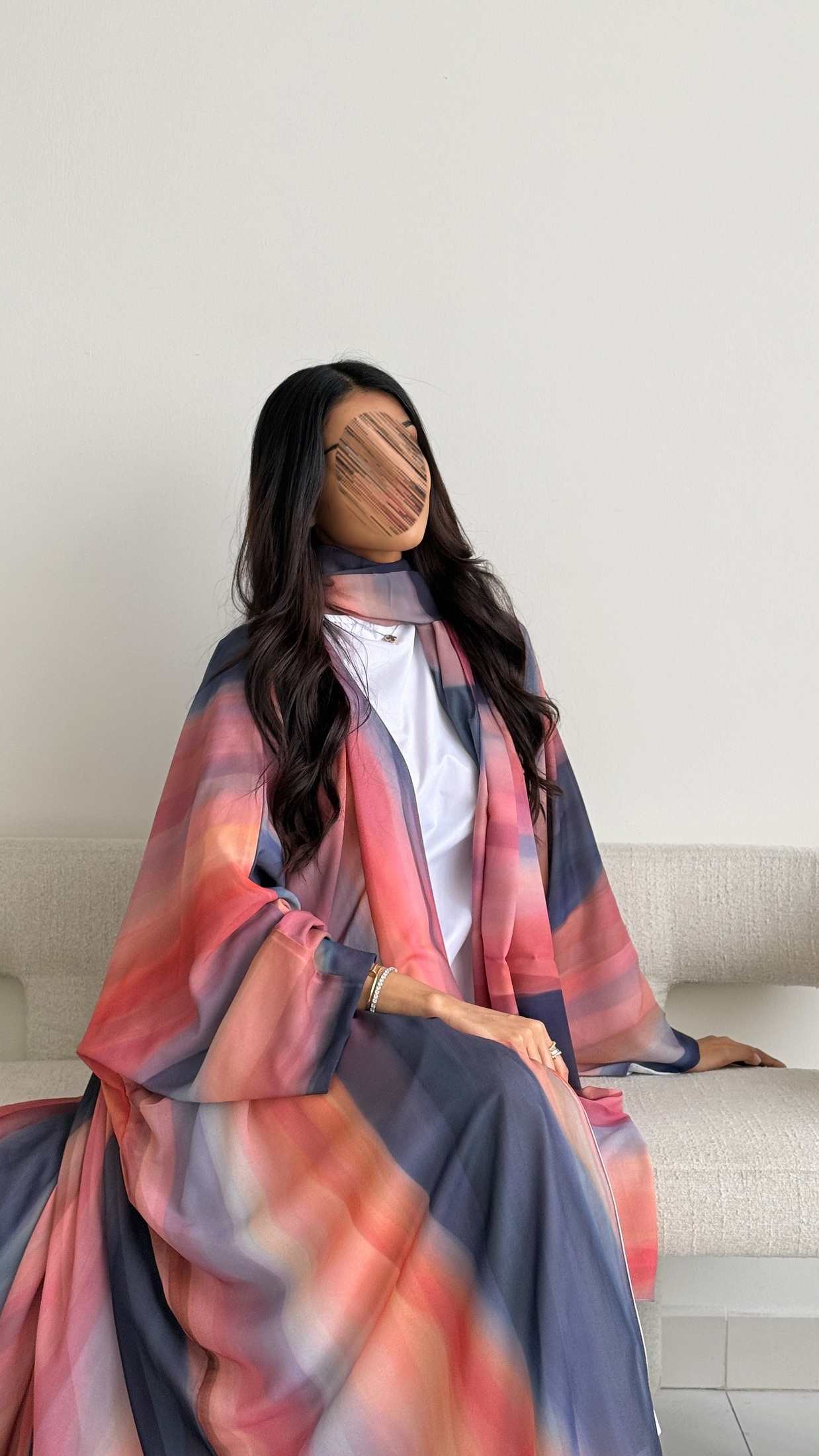 MWT2060 - عباية طباعة صيفية | Summer printed abaya - Aya