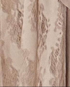 MWT5056 - قماش بيج دانتيل مبطن كامل قصة كلوش - Aya