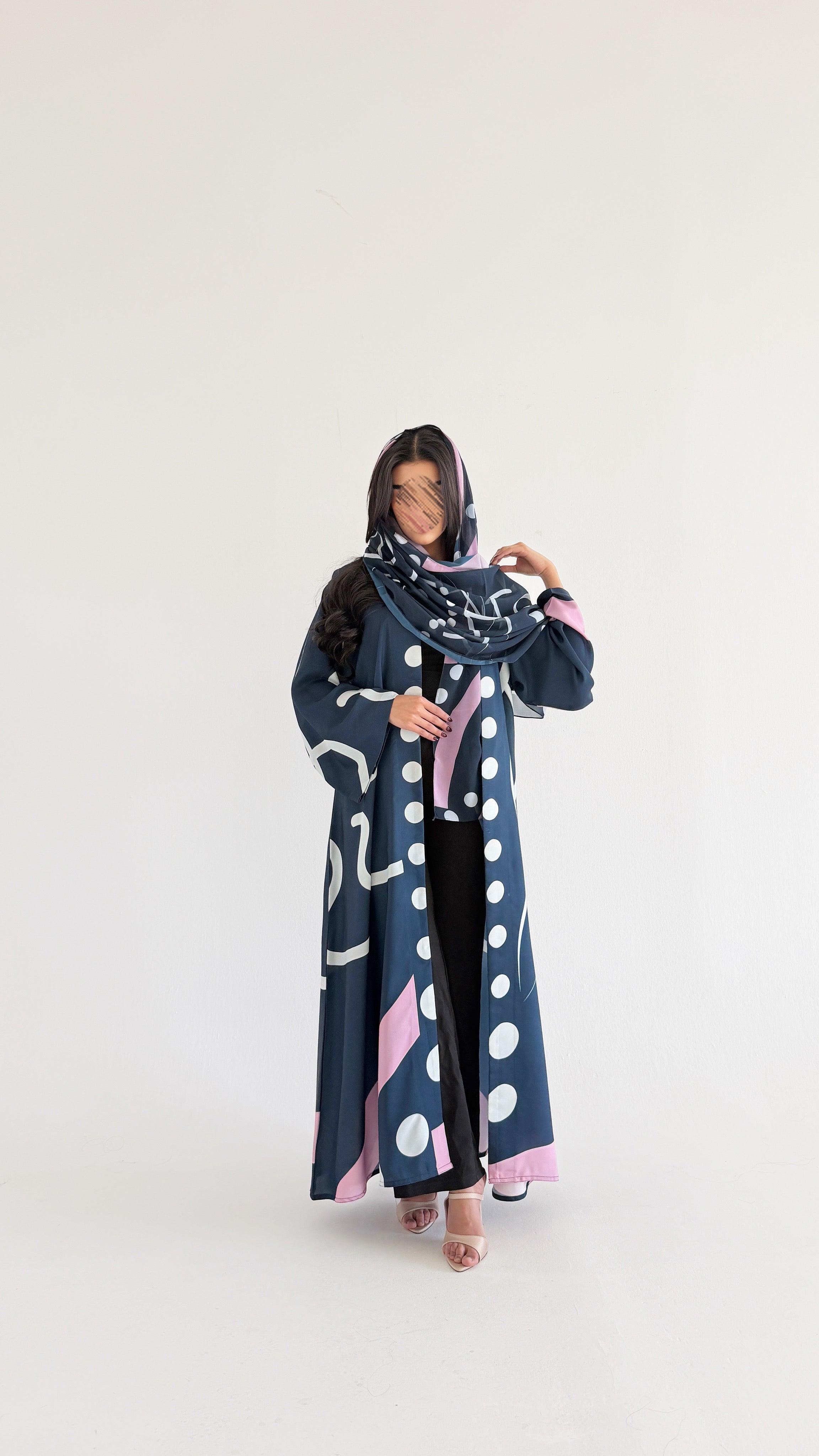 MWT1096 - عباية طباعة | Printed Abaya - Aya