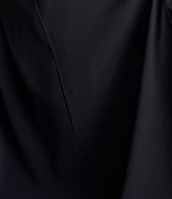 MW1401 - عباية حرير رسمية ياباني مع أكمام لنن - Aya