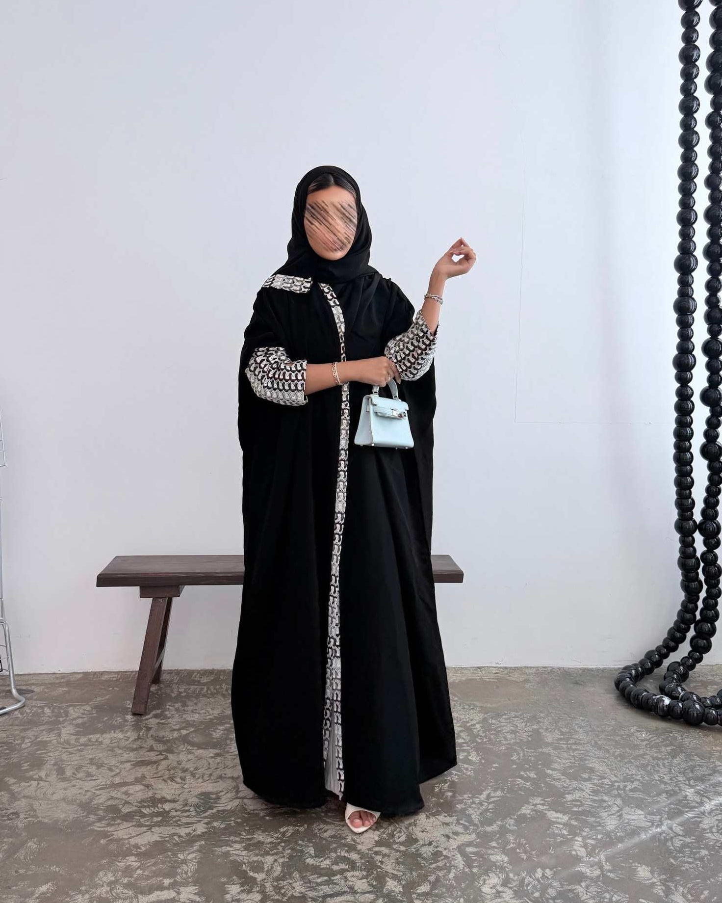 MWT5158 - قماش كريب مع قماش تريكو بالأكمام - Aya