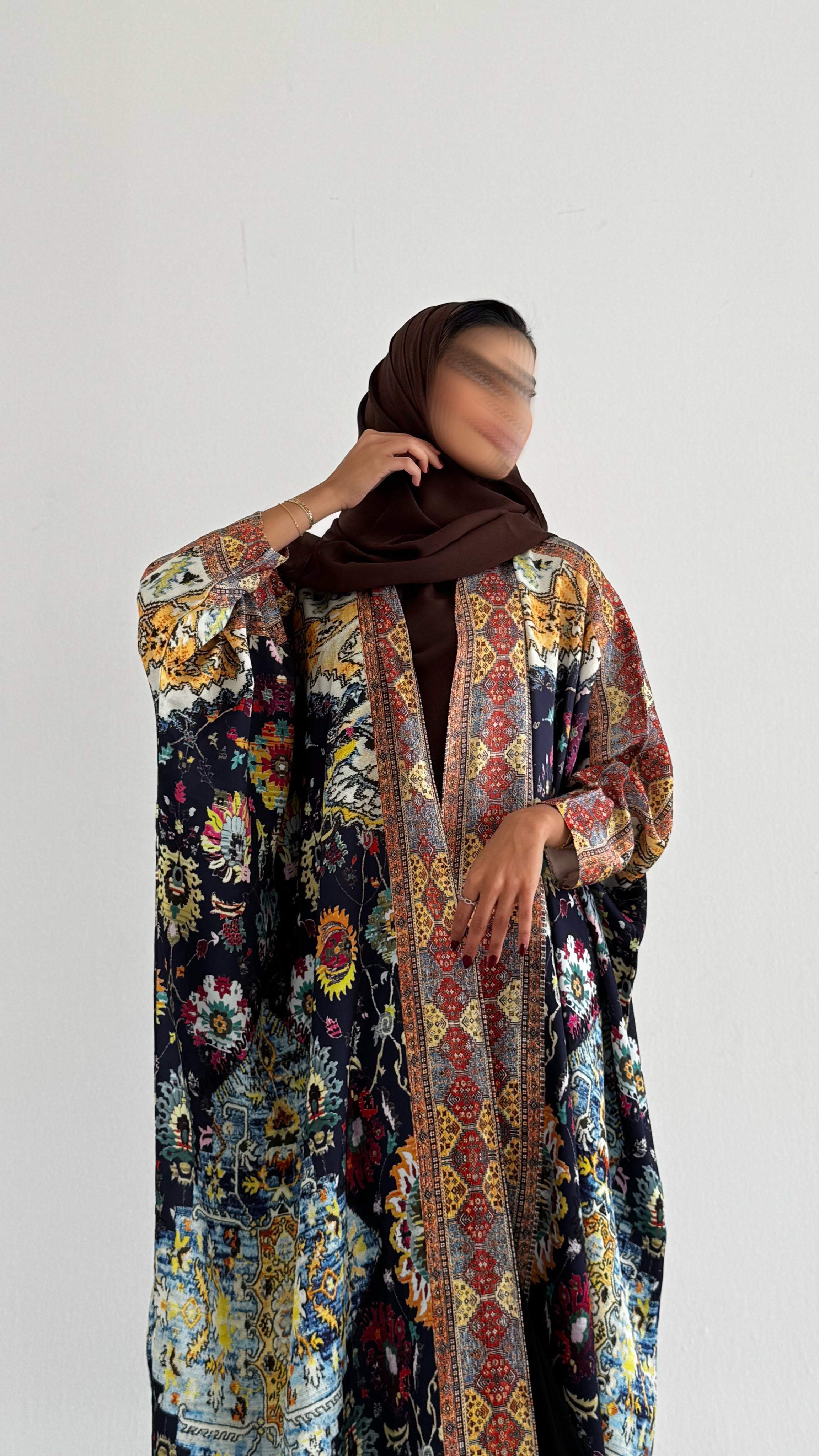 MW1713 - عباية حرير برنت كامل - Aya