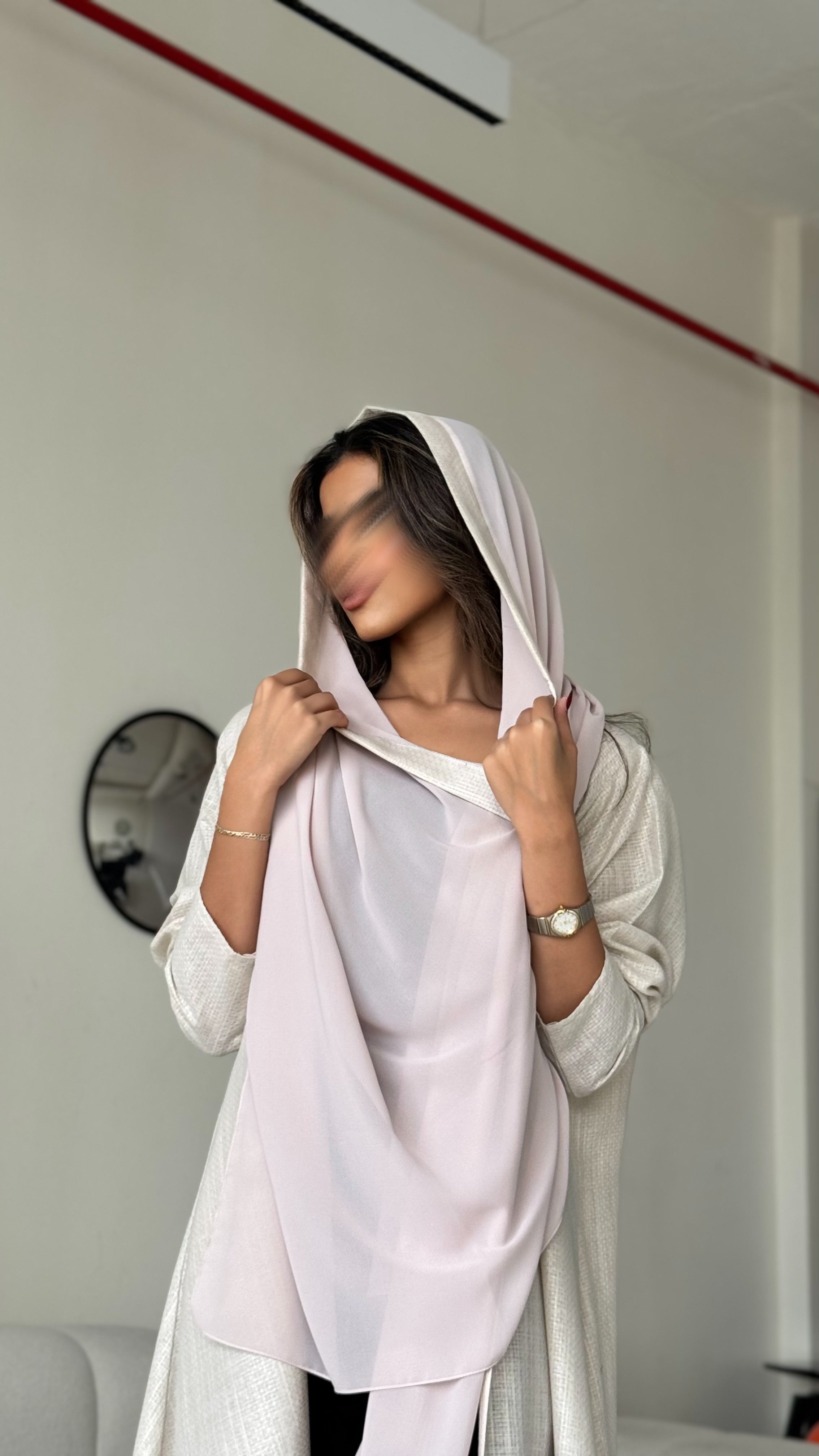 MWT316 - عبايه بيج لنن - Aya