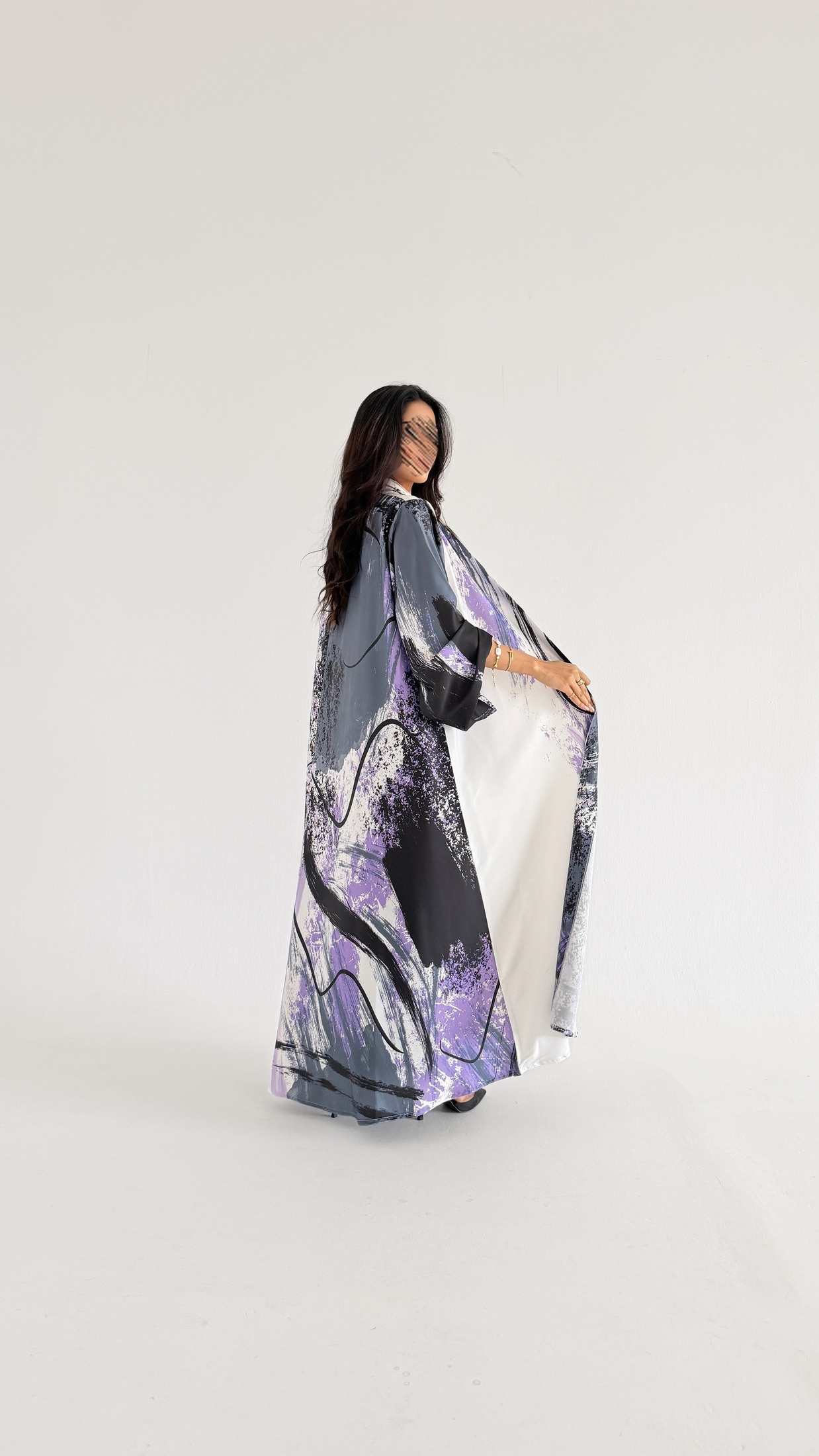 MWT1135 - عباية طباعة | Printed Abaya - Aya