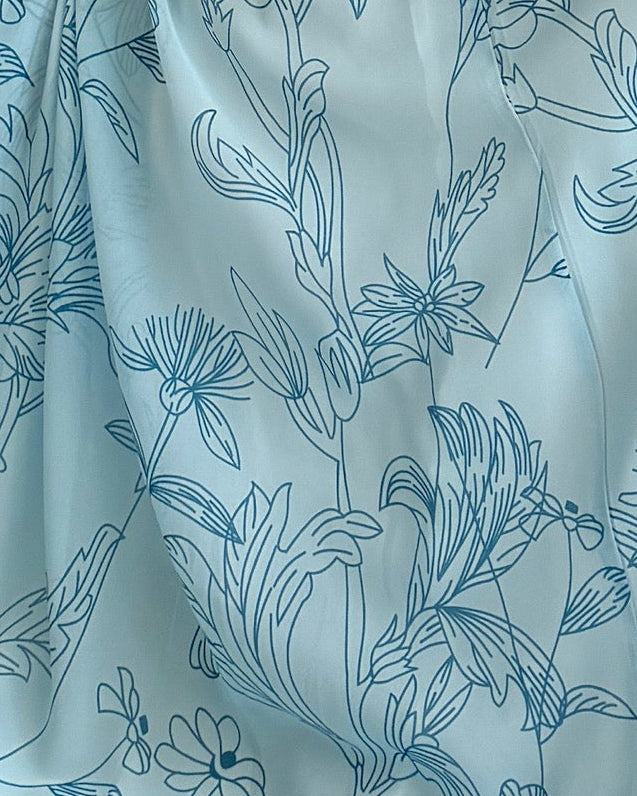 MWT2064 - عباية طباعة صيفية | Summer printed abaya - Aya