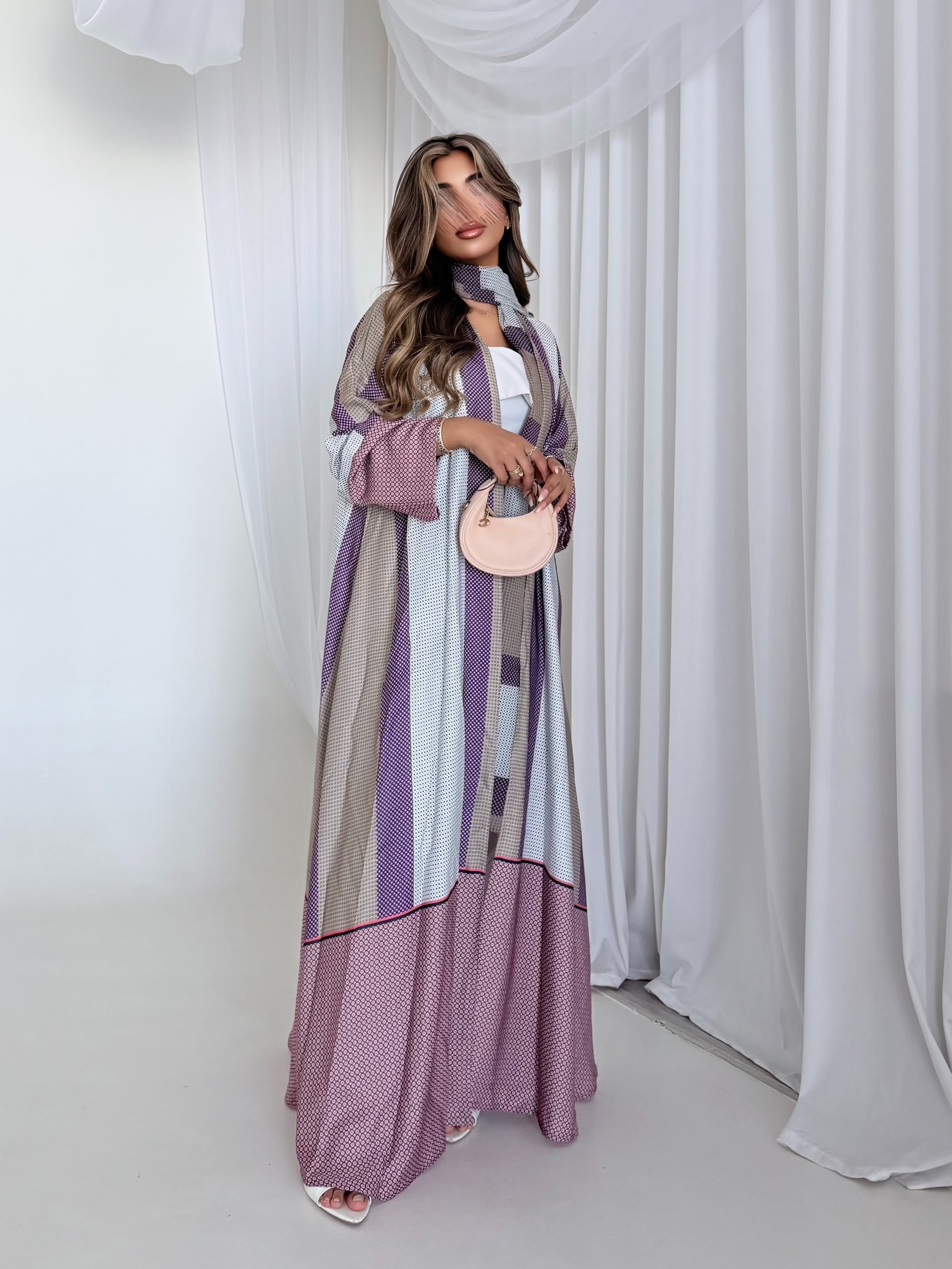 MWT1245 - Summer Printed Abaya | عباية صيفية طباعة