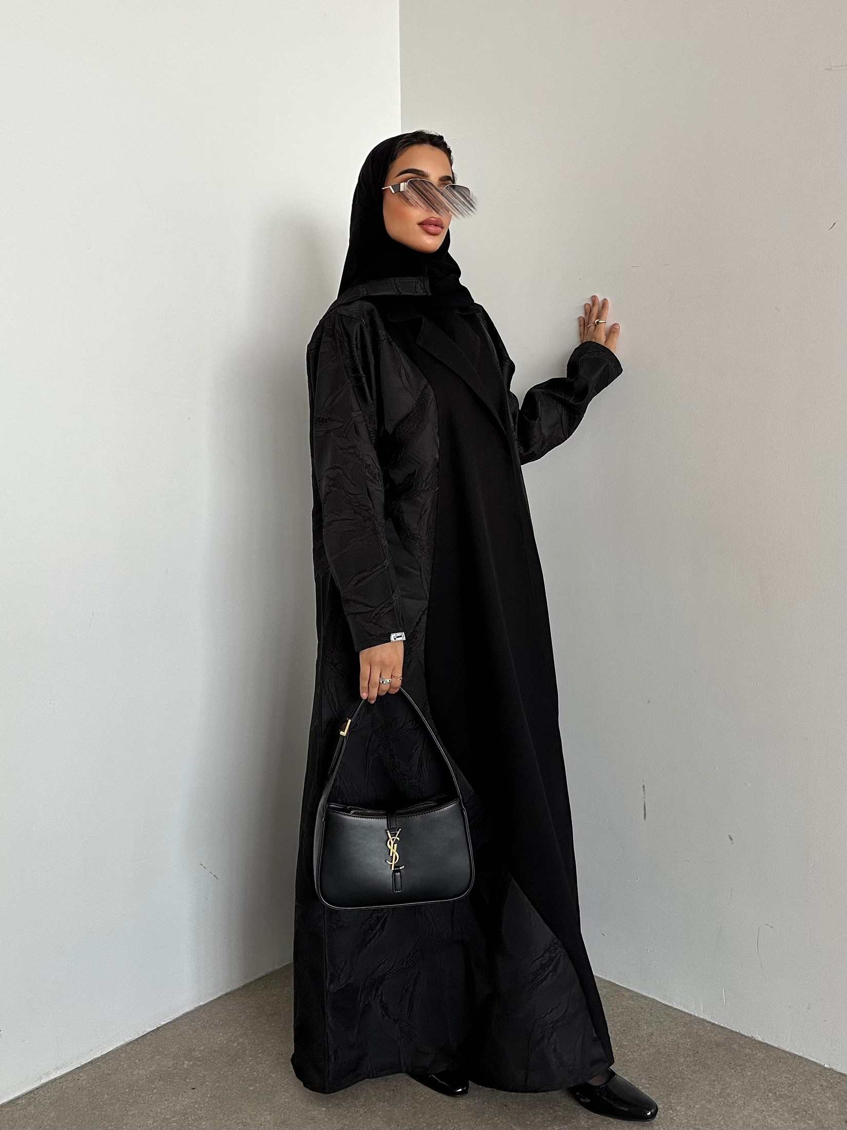 MWT4302 - عباية ليمار وجاكار مورد الفاخرة - Aya
