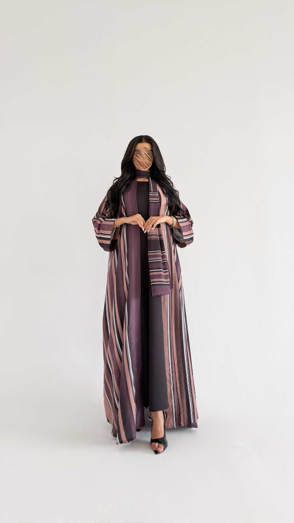 MWT1554 عباية طباعة | Printed Abaya - Aya