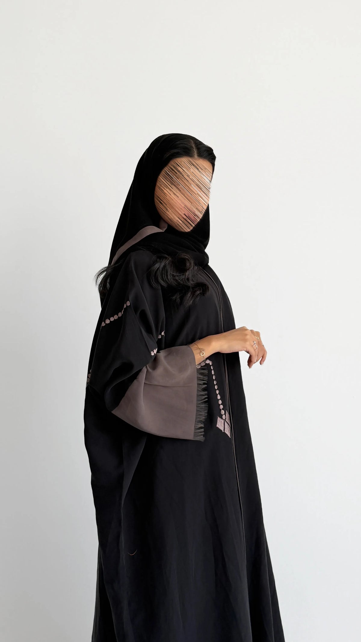 MWT1224 - عباية تطريز صيفي |Summer Embroidered Abaya - Aya