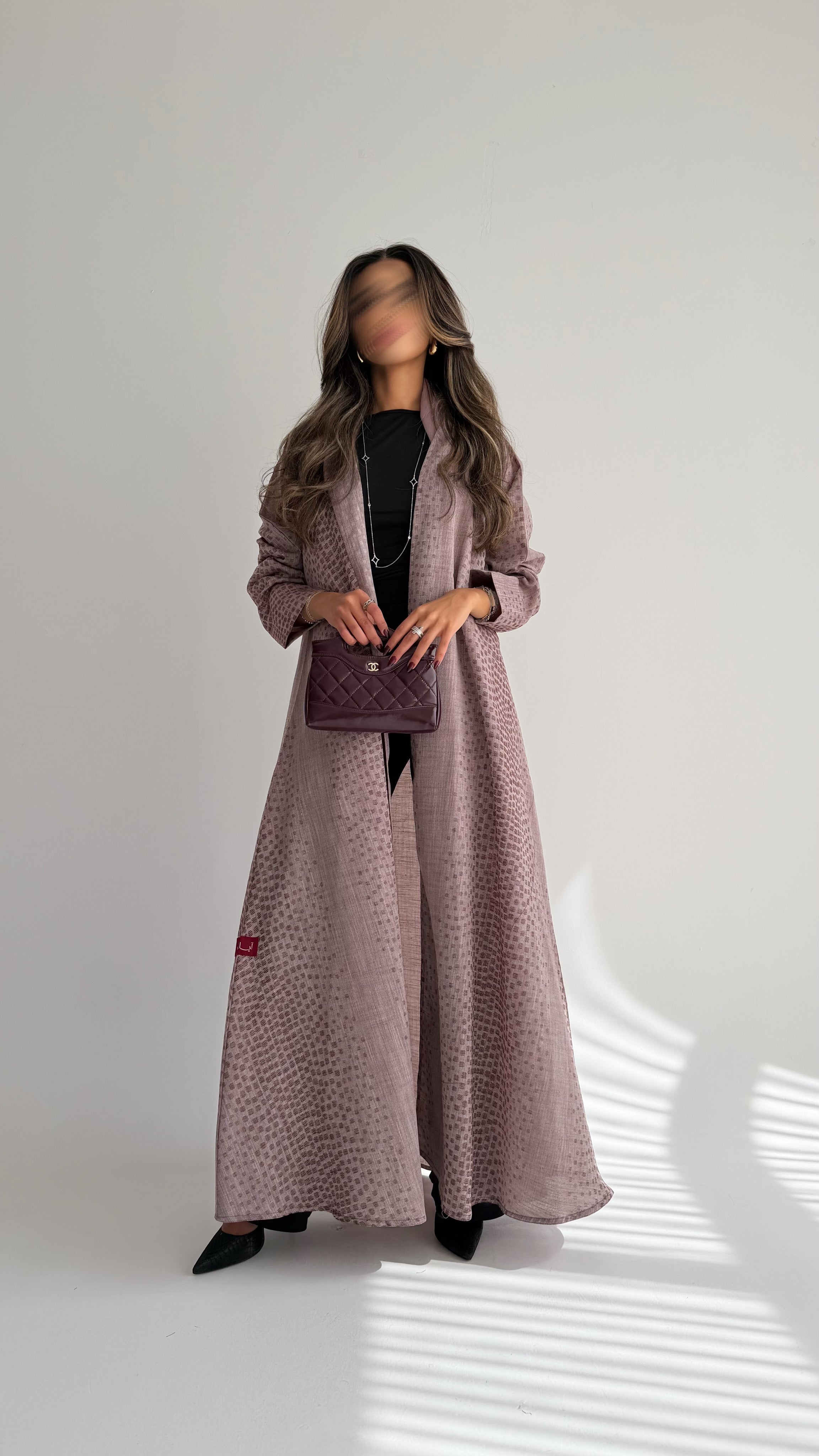 MWT719 - Baby pink linen abaya |عباية لنن - Aya