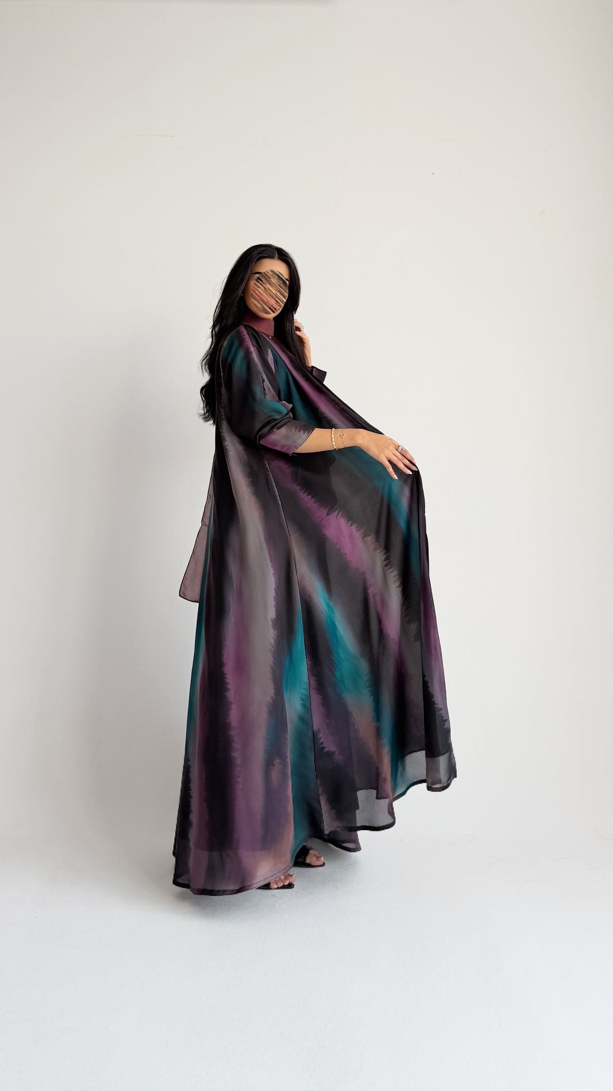 MWT2138 - عباية طباعة- Printed Abaya - Aya